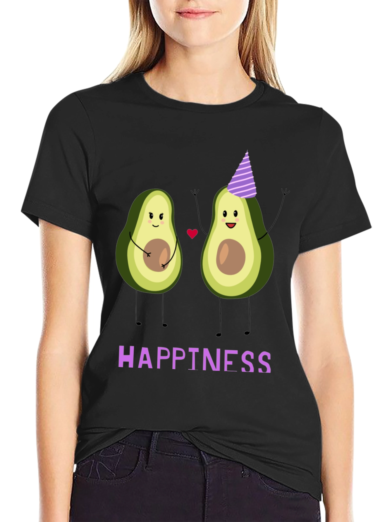Avocado Happiness Graphic T-Shirt