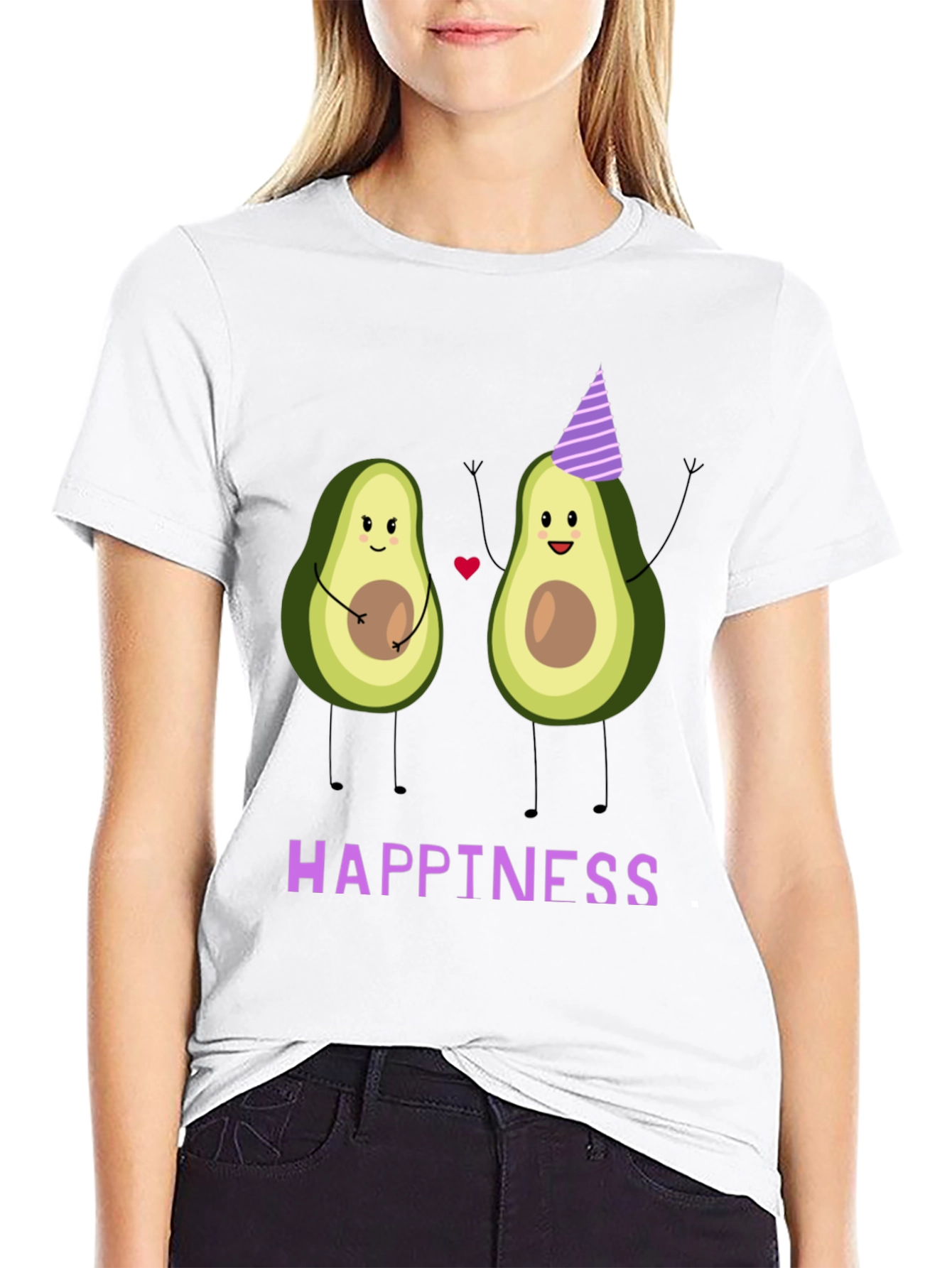 Avocado Happiness Graphic T-Shirt