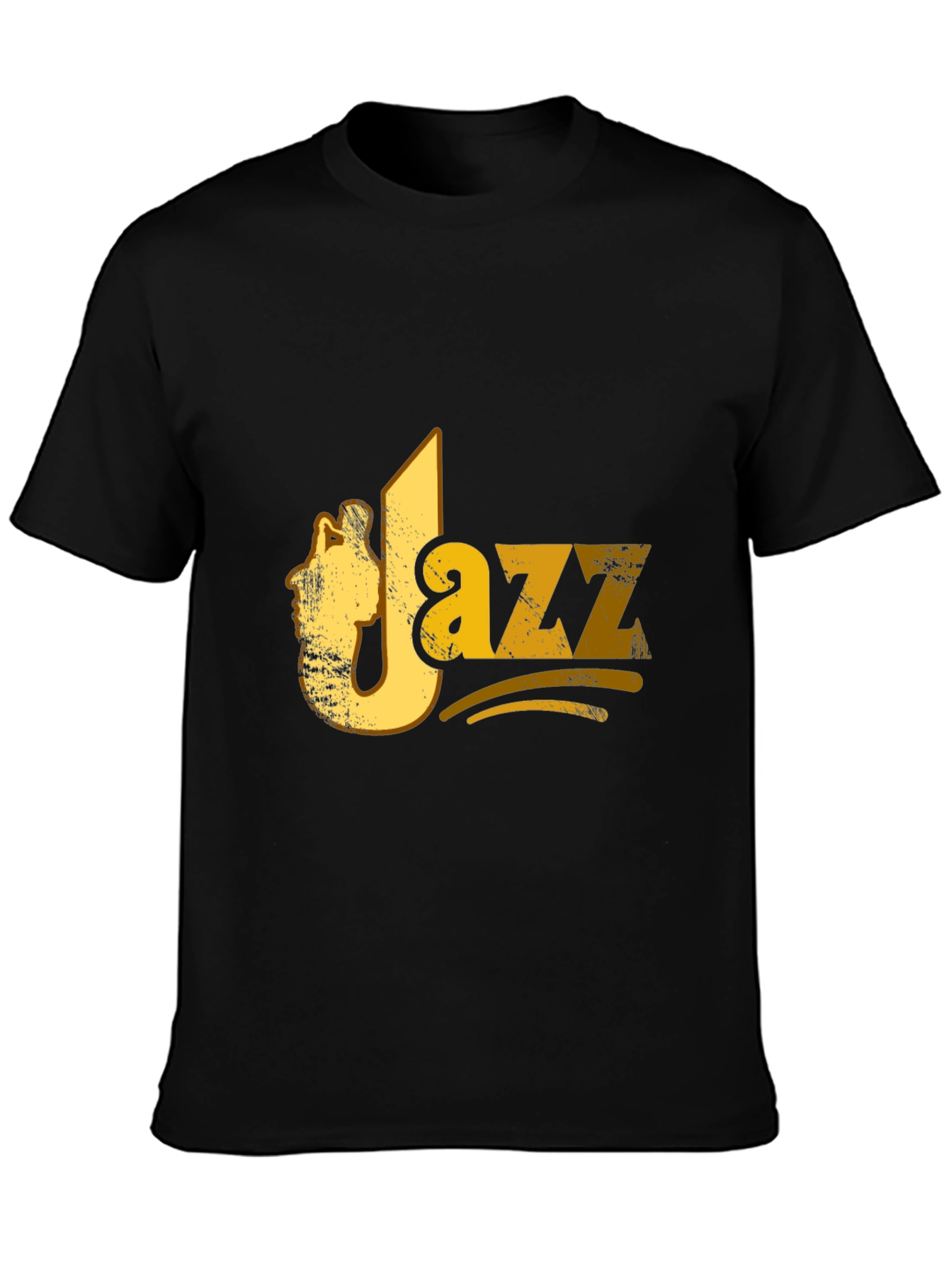 JAZZ Graphic Print Black T-shirt
