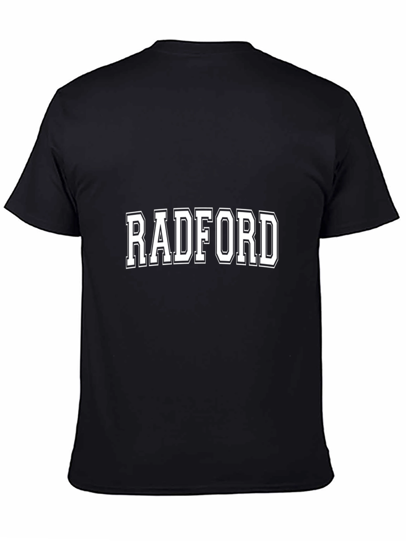 Radford College T-Shirt - Black Crew Neck