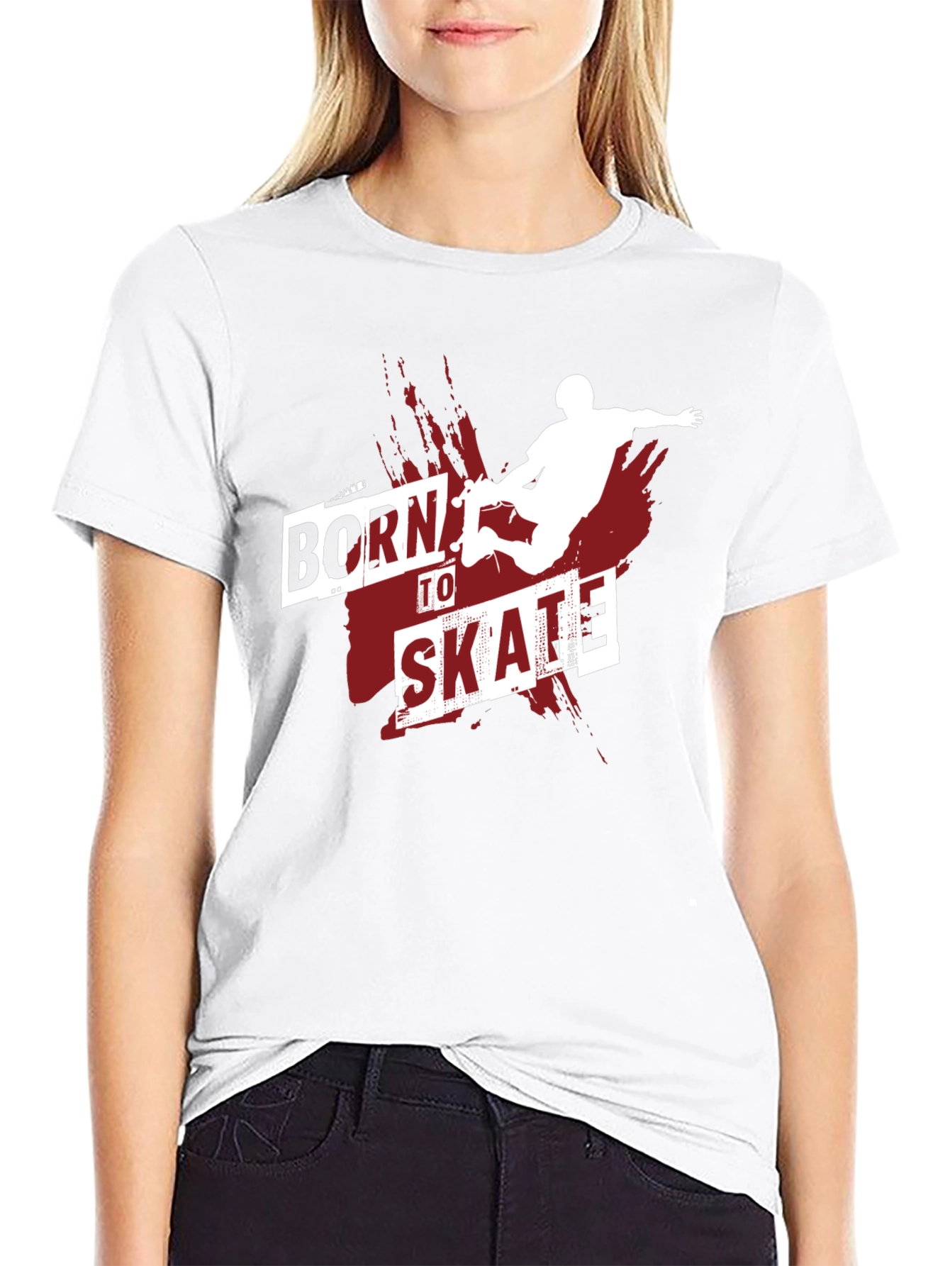 Born to Skate Graphic T-Shirt - Black