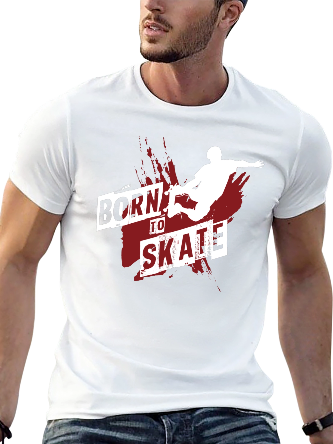 Born to Skate Graphic T-Shirt - Black