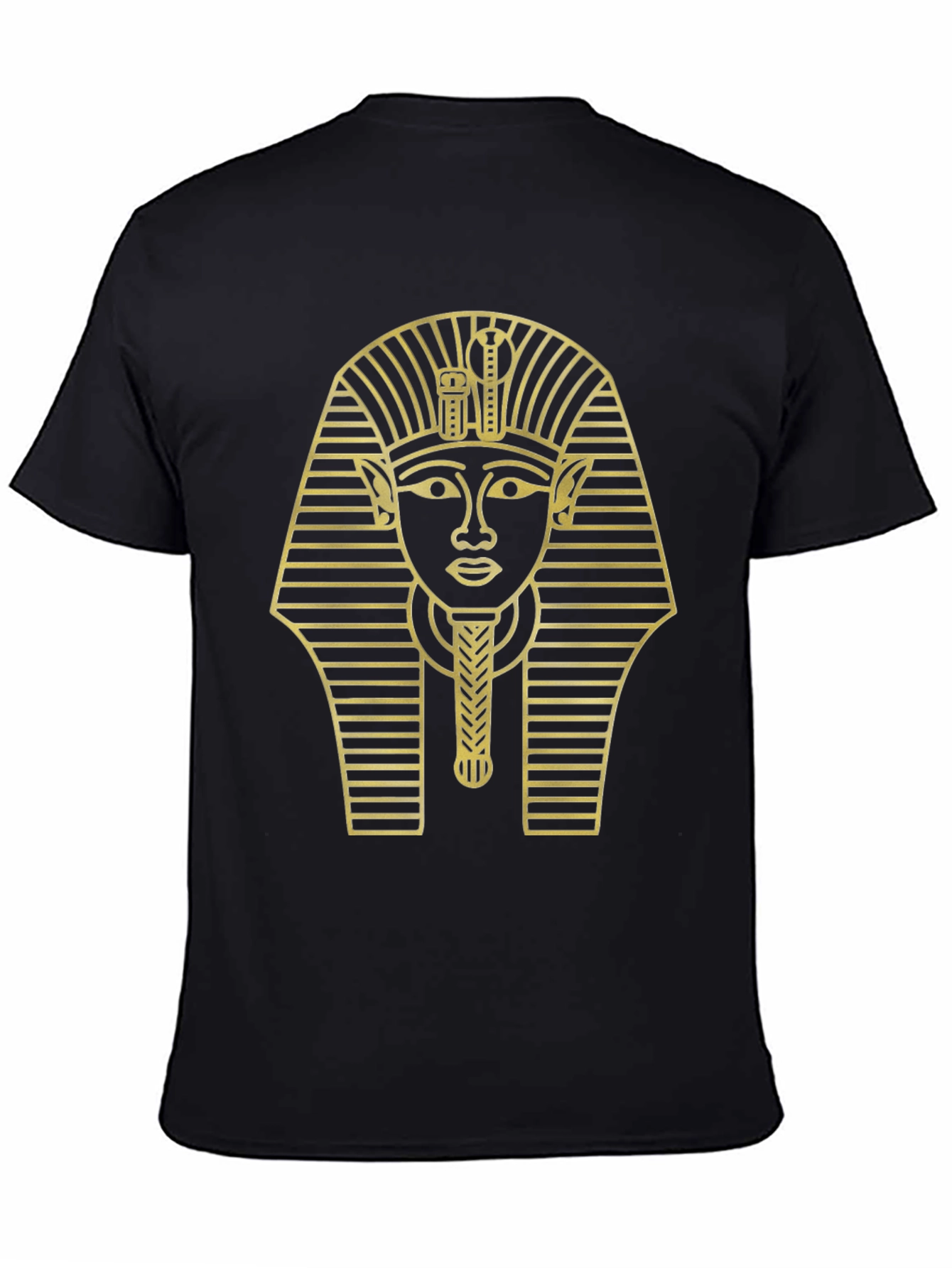 Egyptian Pharaoh Graphic Tee - Black Cotton T-Shirt
