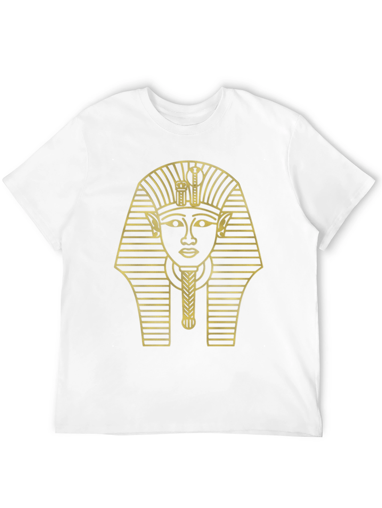 Egyptian Pharaoh Graphic Tee - Black Cotton T-Shirt