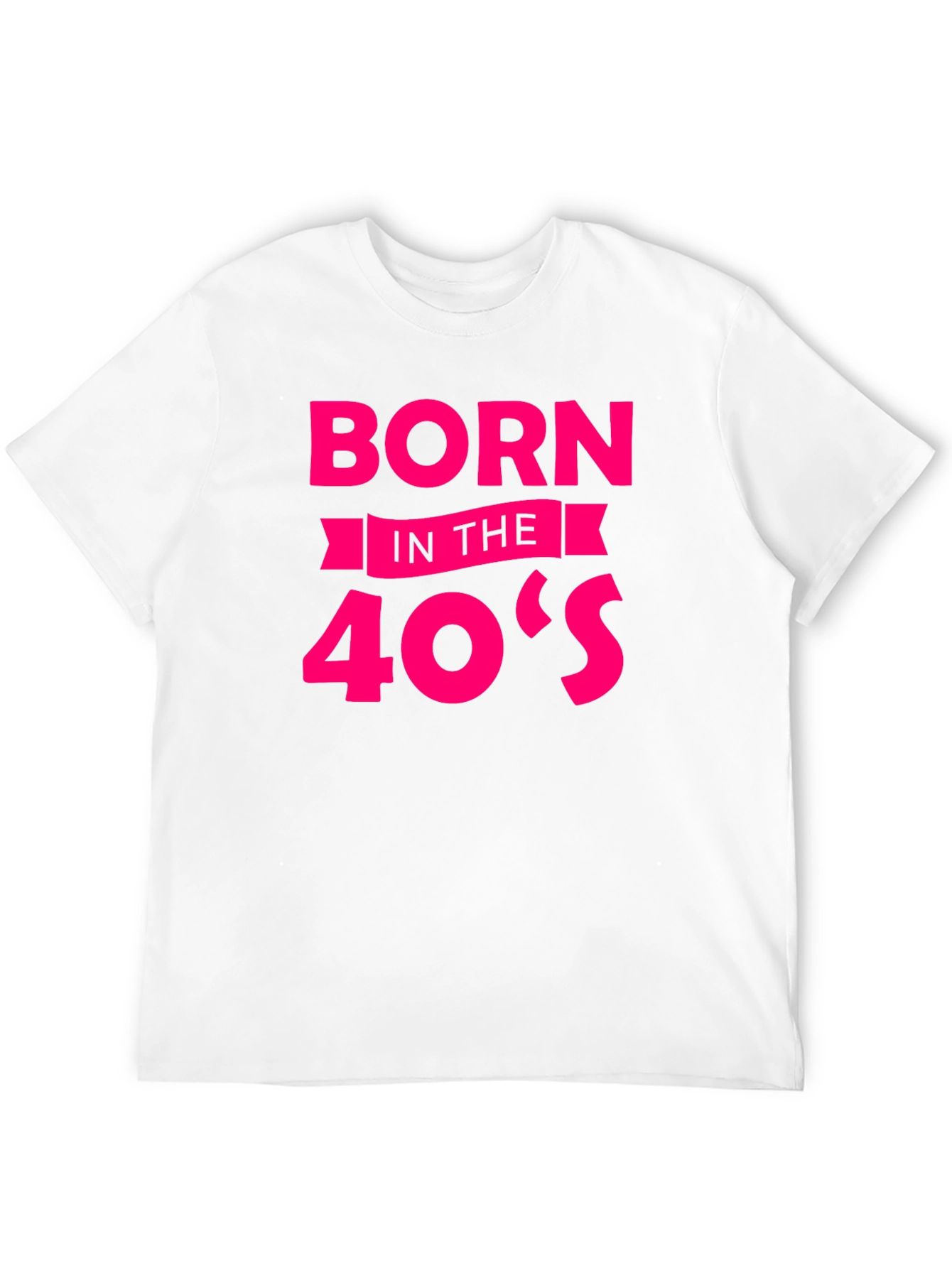 Born in the 40s Black Graphic Tee