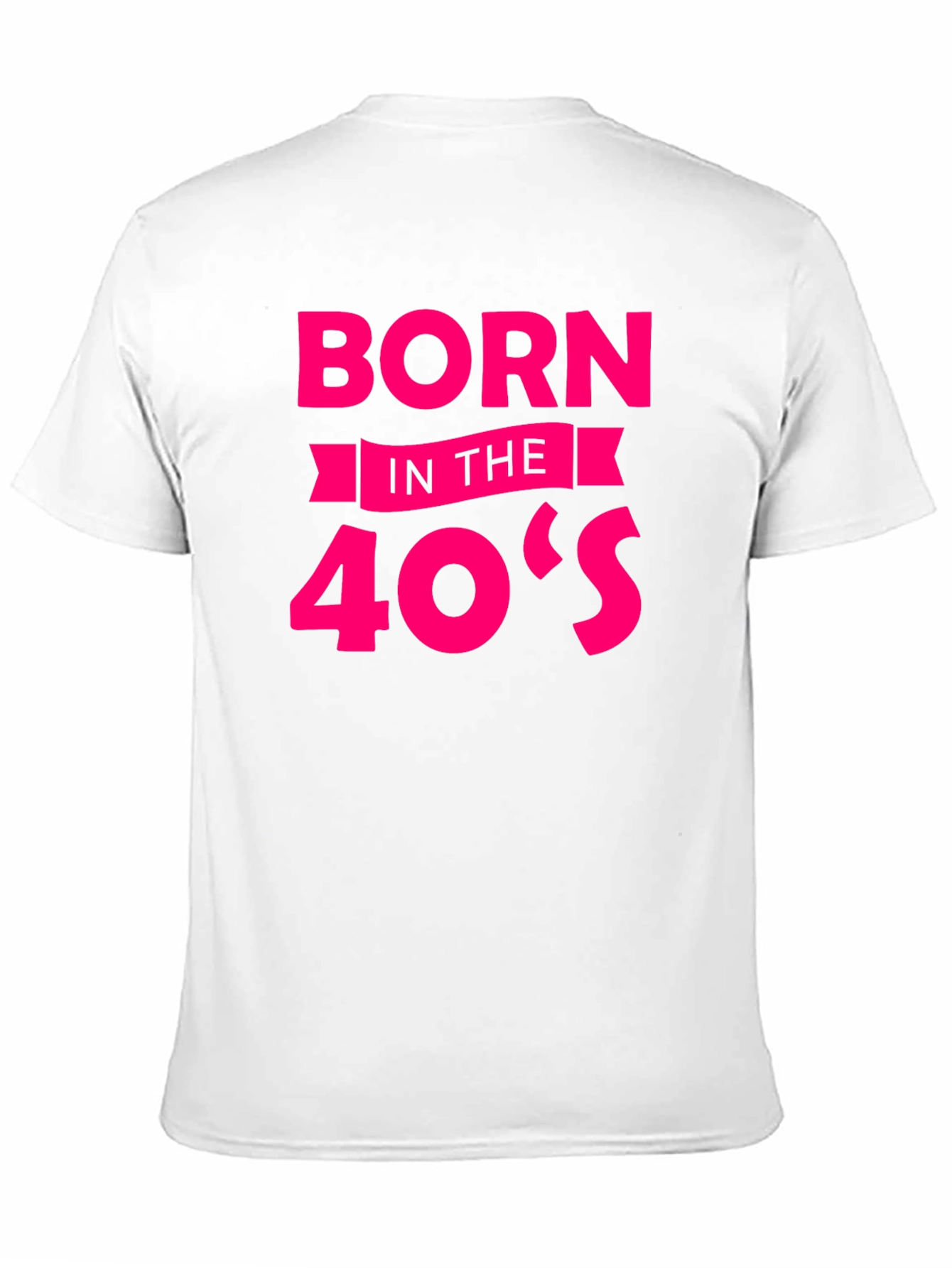 Born in the 40s Black Graphic Tee