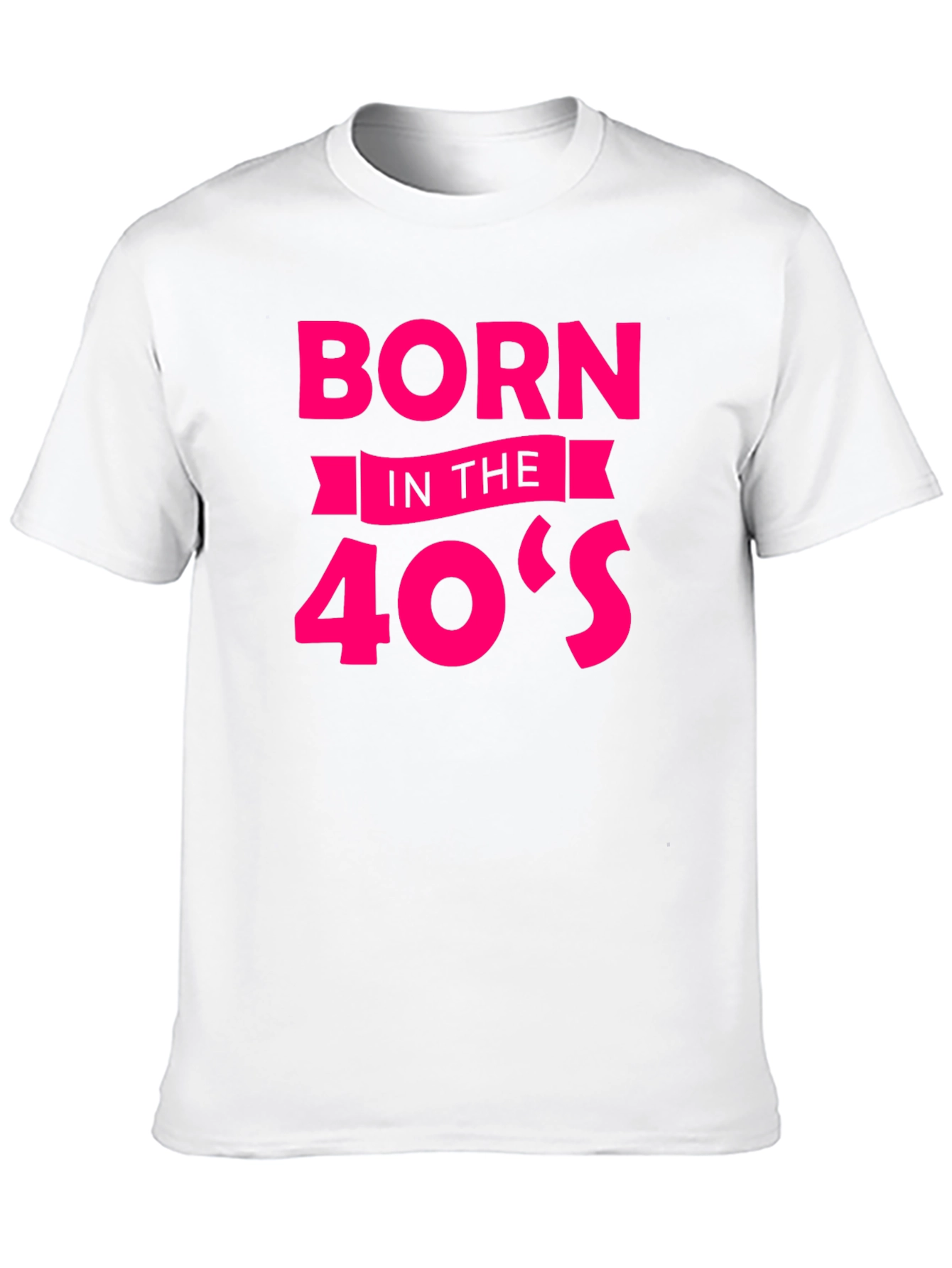 Born in the 40s Black Graphic Tee