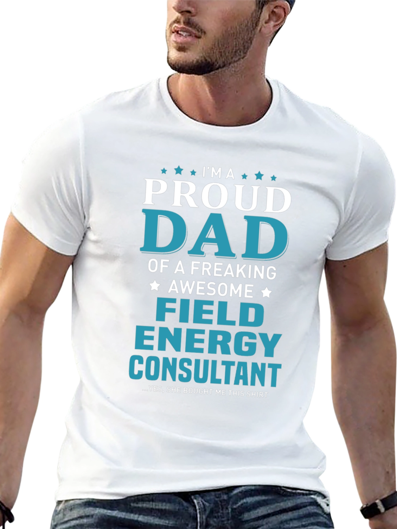 Proud Dad Field Energy Consultant Graphic T-Shirt