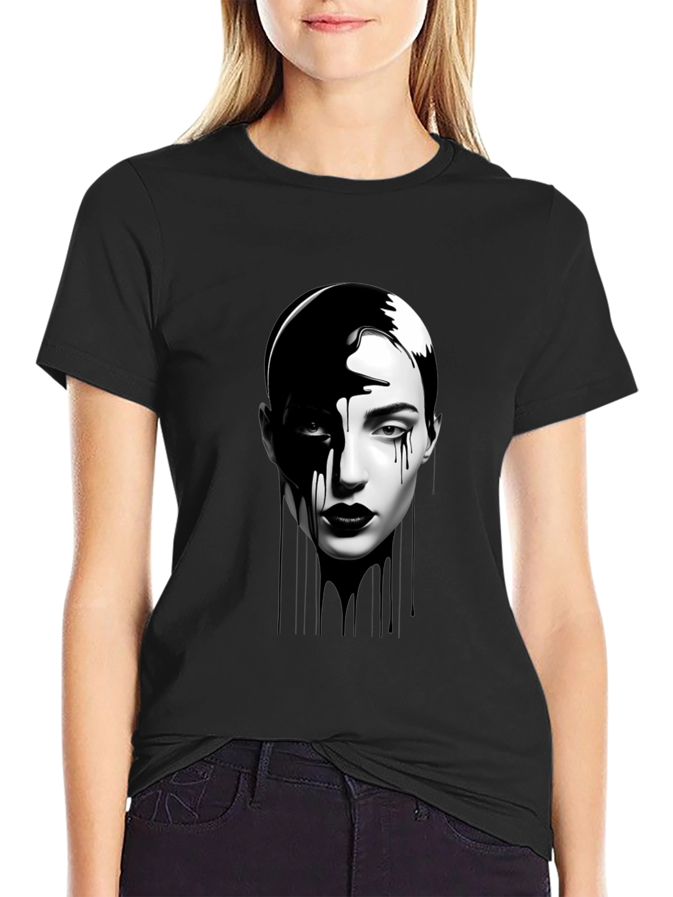 Monochrome Woman Graphic Tee