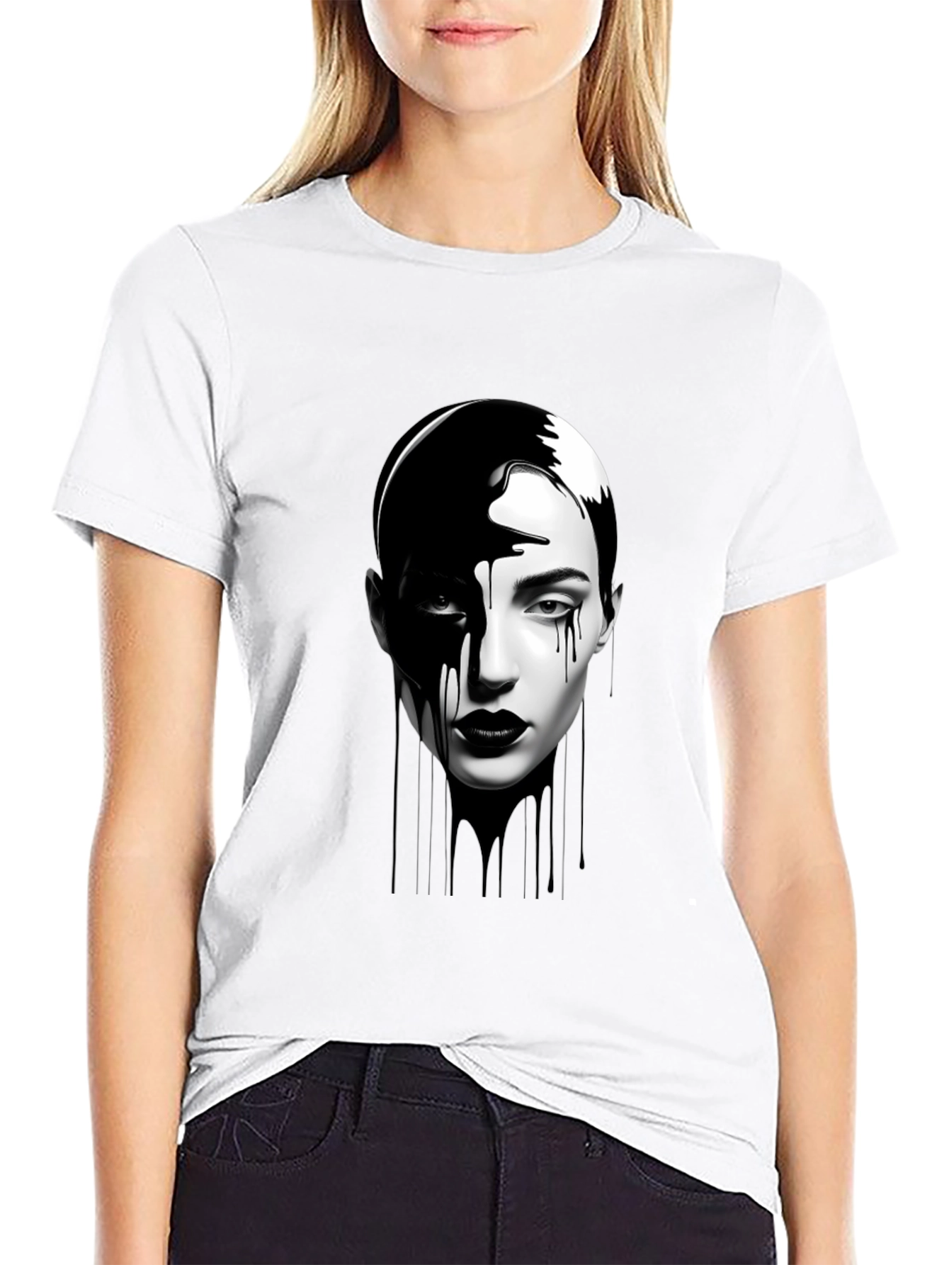 Monochrome Woman Graphic Tee