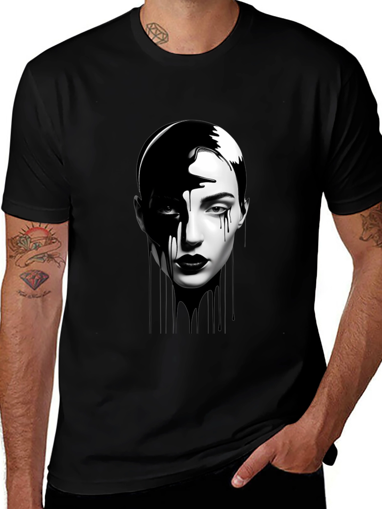 Monochrome Woman Graphic Tee