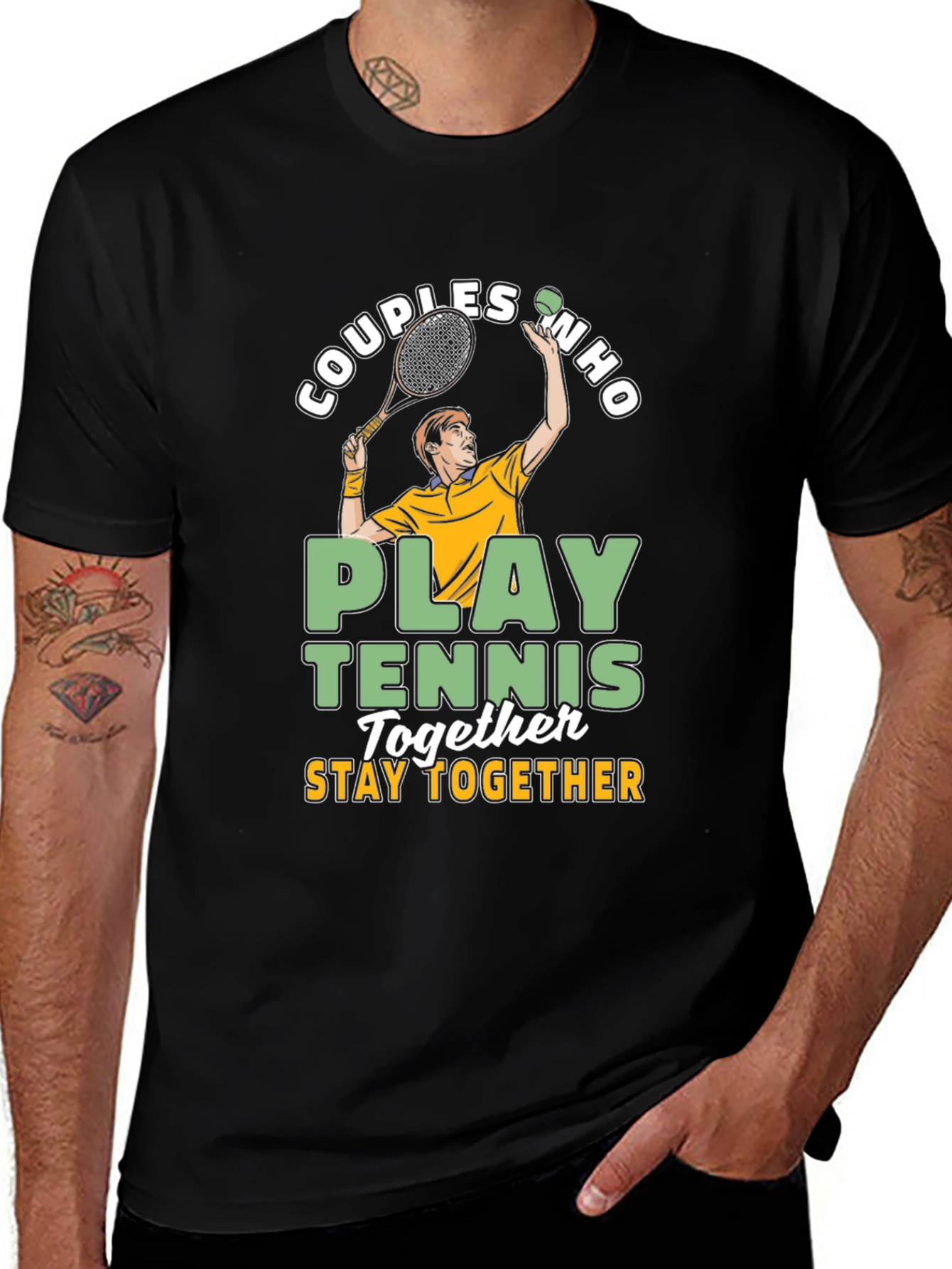 Couples Who Play Tennis Together T-Shirt