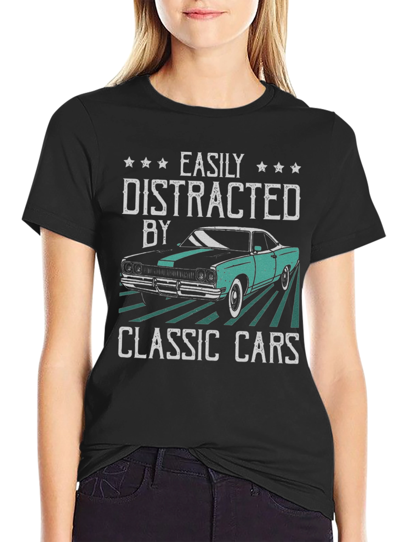 Easily Distracted By Classic Cars T-Shirt