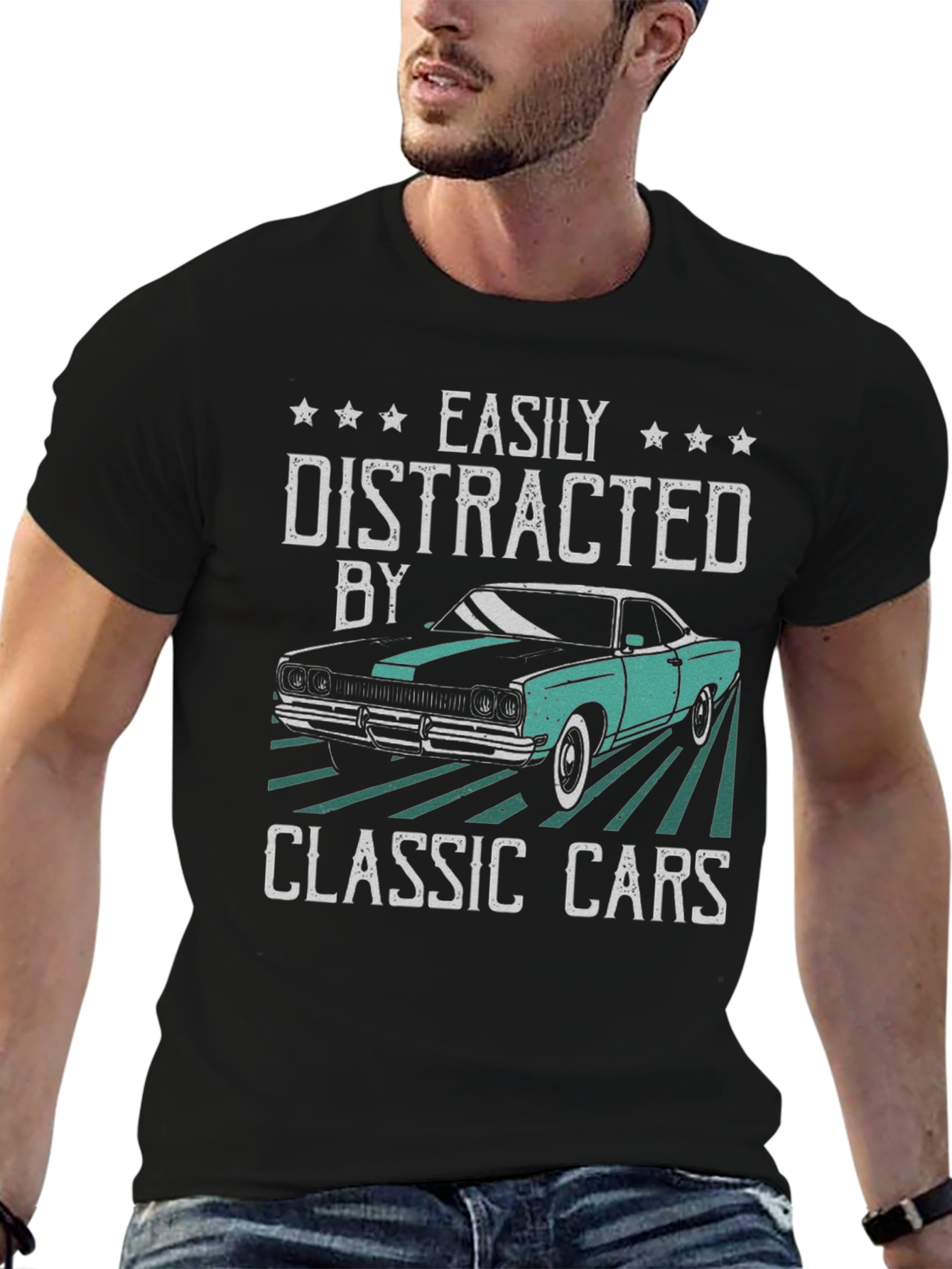 Easily Distracted By Classic Cars T-Shirt