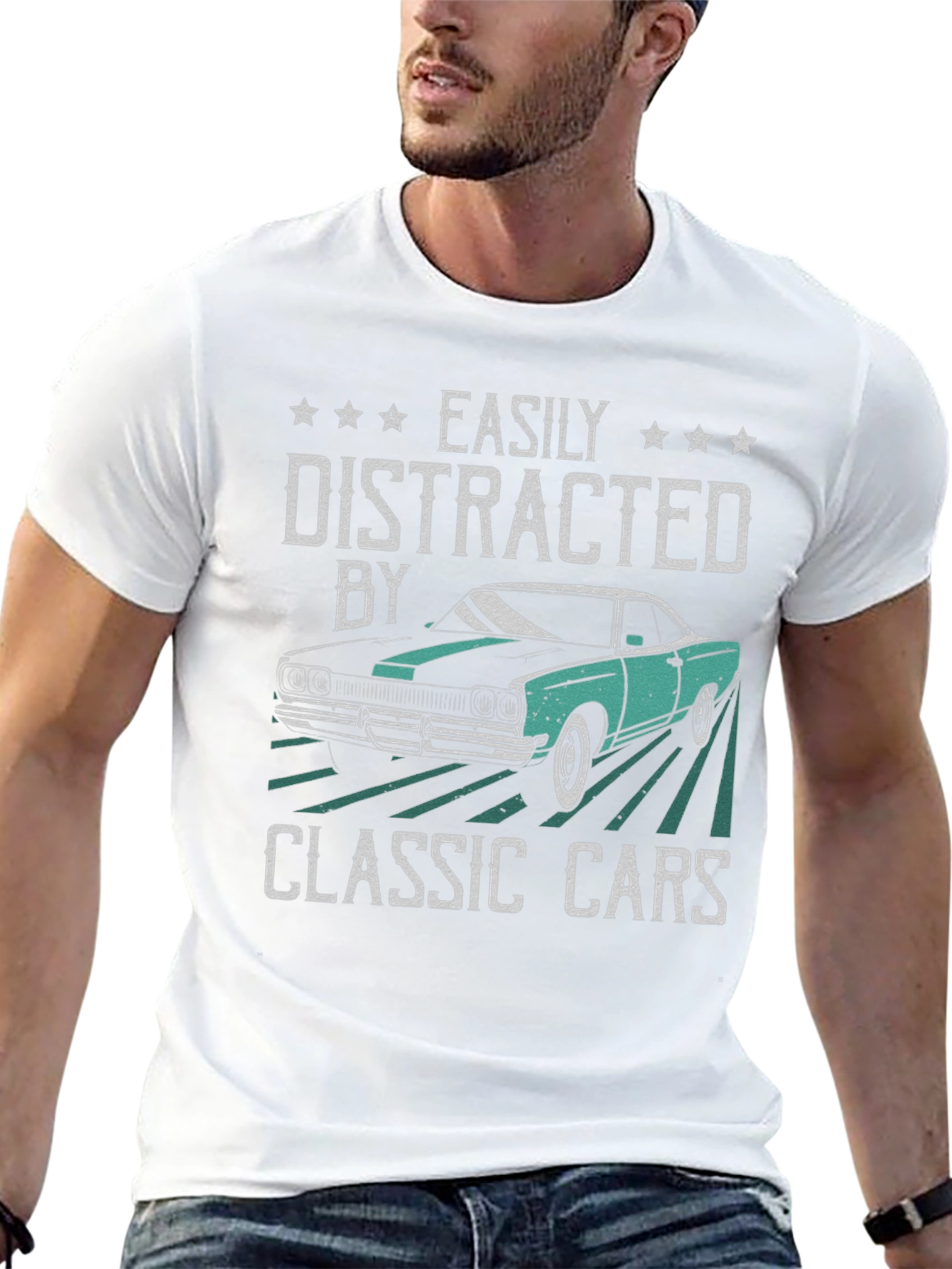 Easily Distracted By Classic Cars T-Shirt