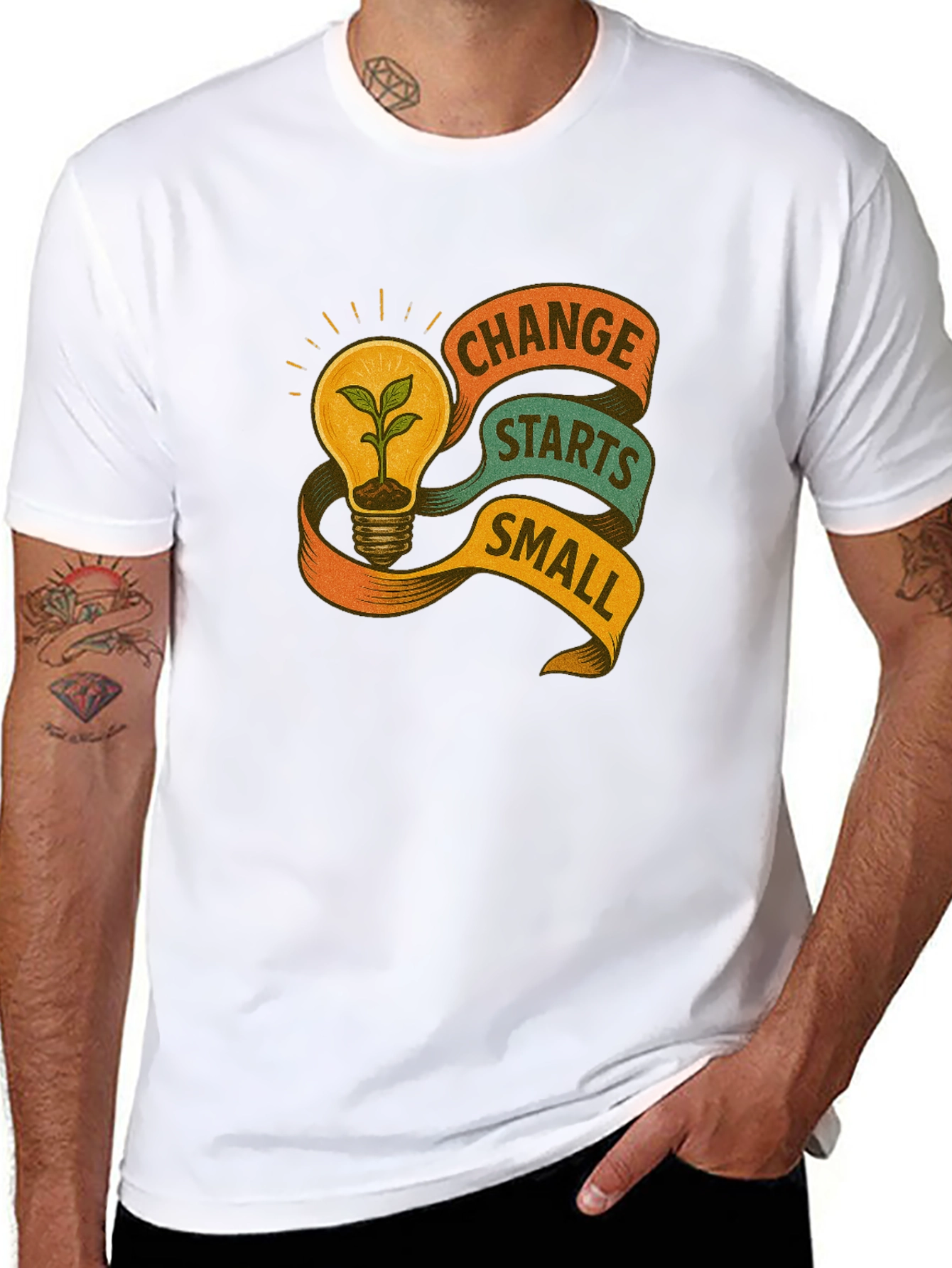 Eco-Friendly Change Starts Small Graphic Tee