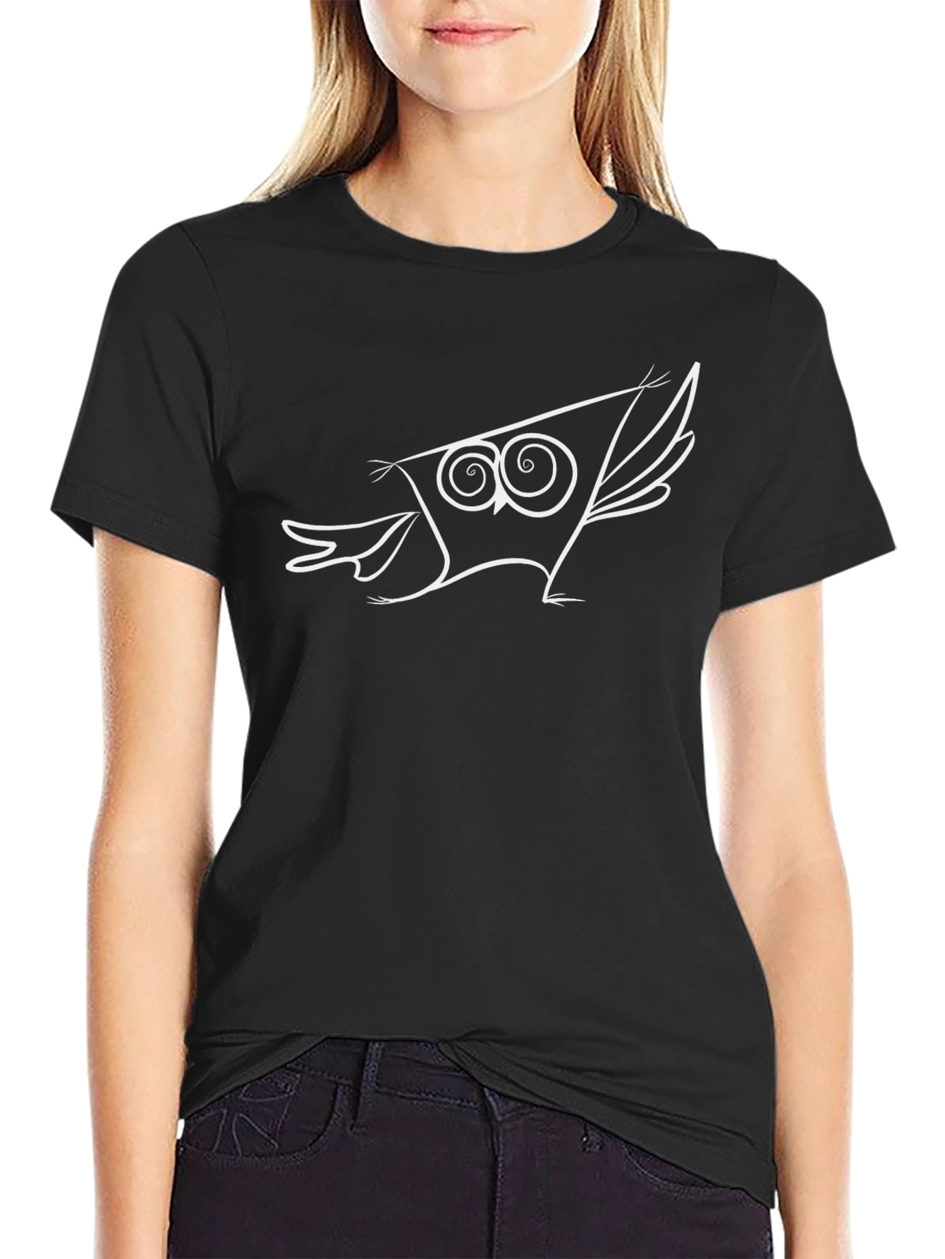 Stylish Owl Graphic T-Shirt