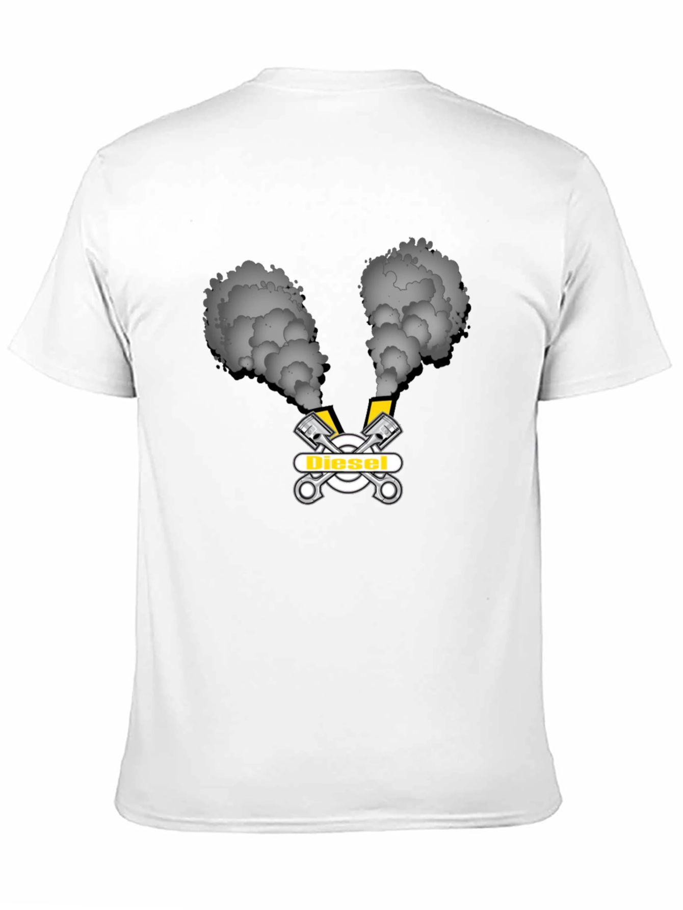 Diesel Smoke Graphic Tee - Black Cotton T-Shirt