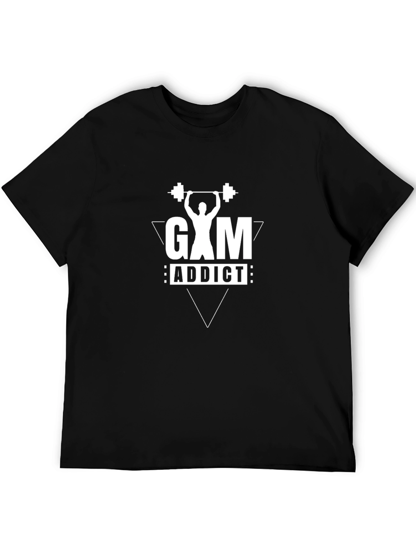 Gym Addict T-Shirt - Black Short Sleeve