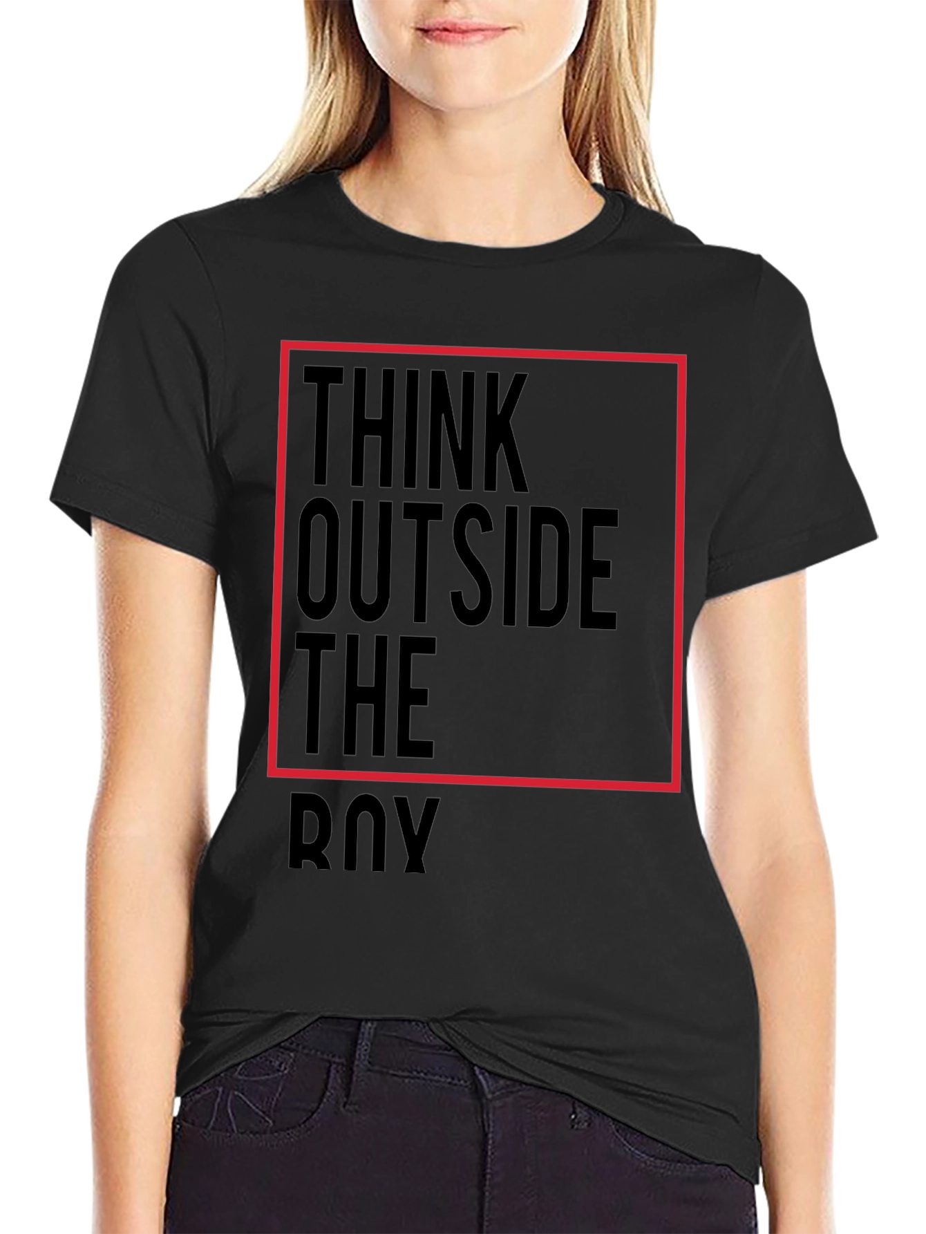 Think Outside The Box Graphic T-Shirt