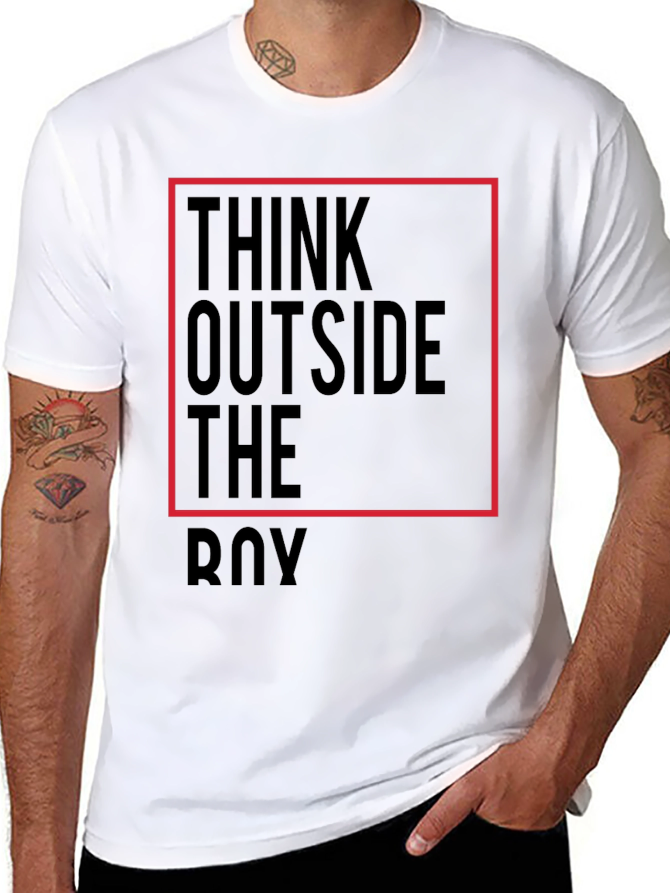 Think Outside The Box Graphic T-Shirt