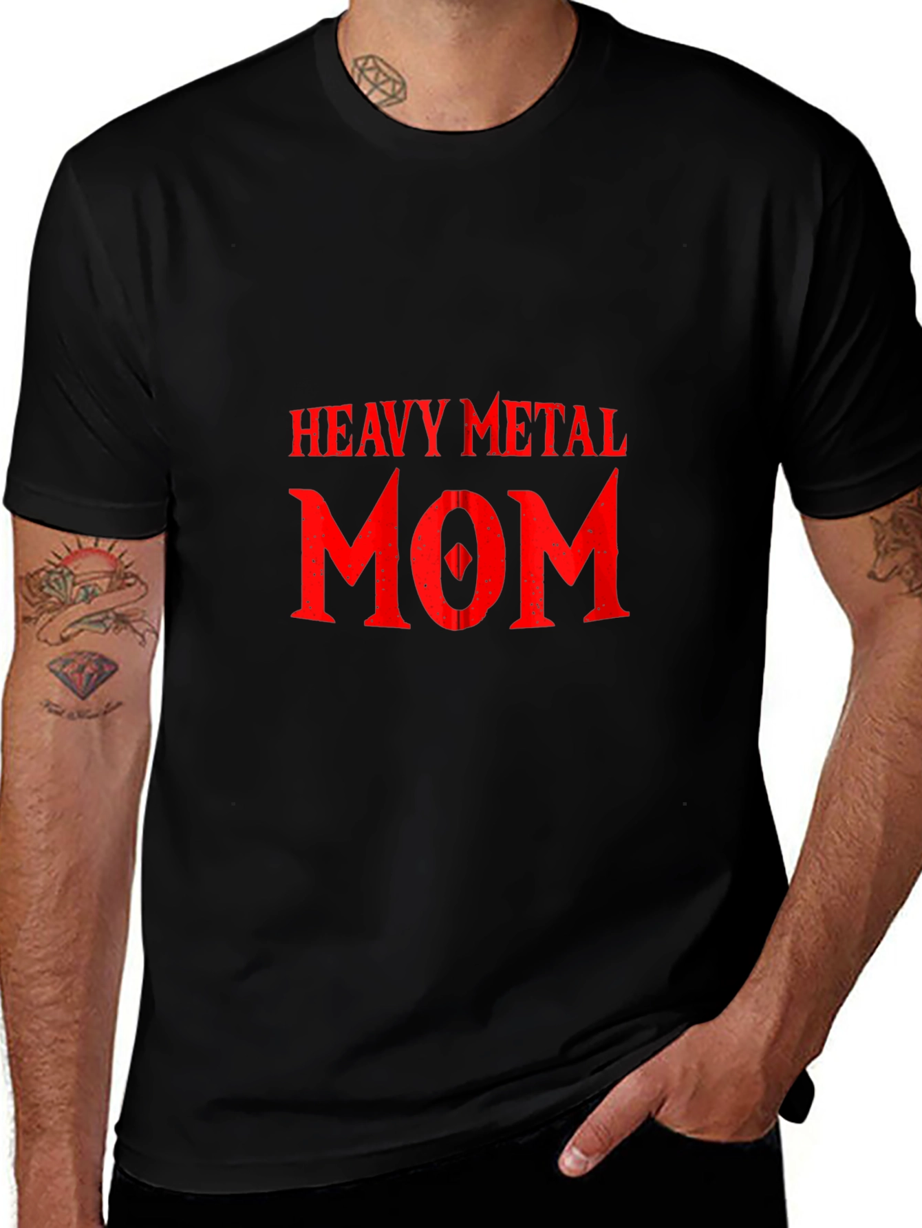 Heavy Metal Mom Graphic Tee - Black T-Shirt