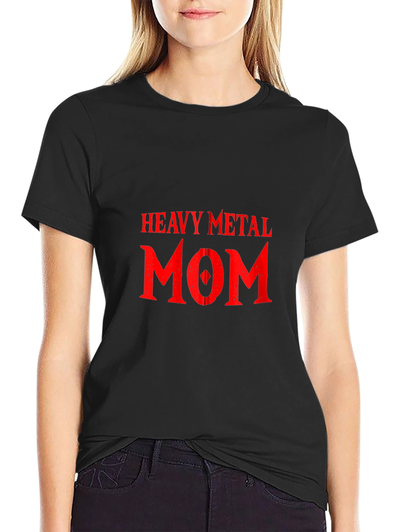 Heavy Metal Mom Graphic Tee - Black T-Shirt