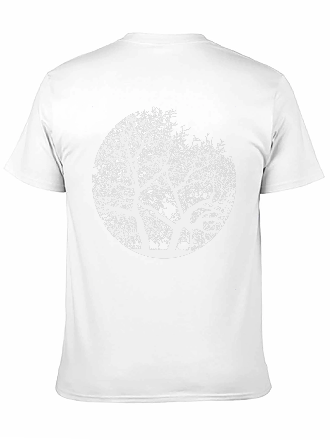 Abstract Tree Graphic Tee - Mens Black T-Shirt