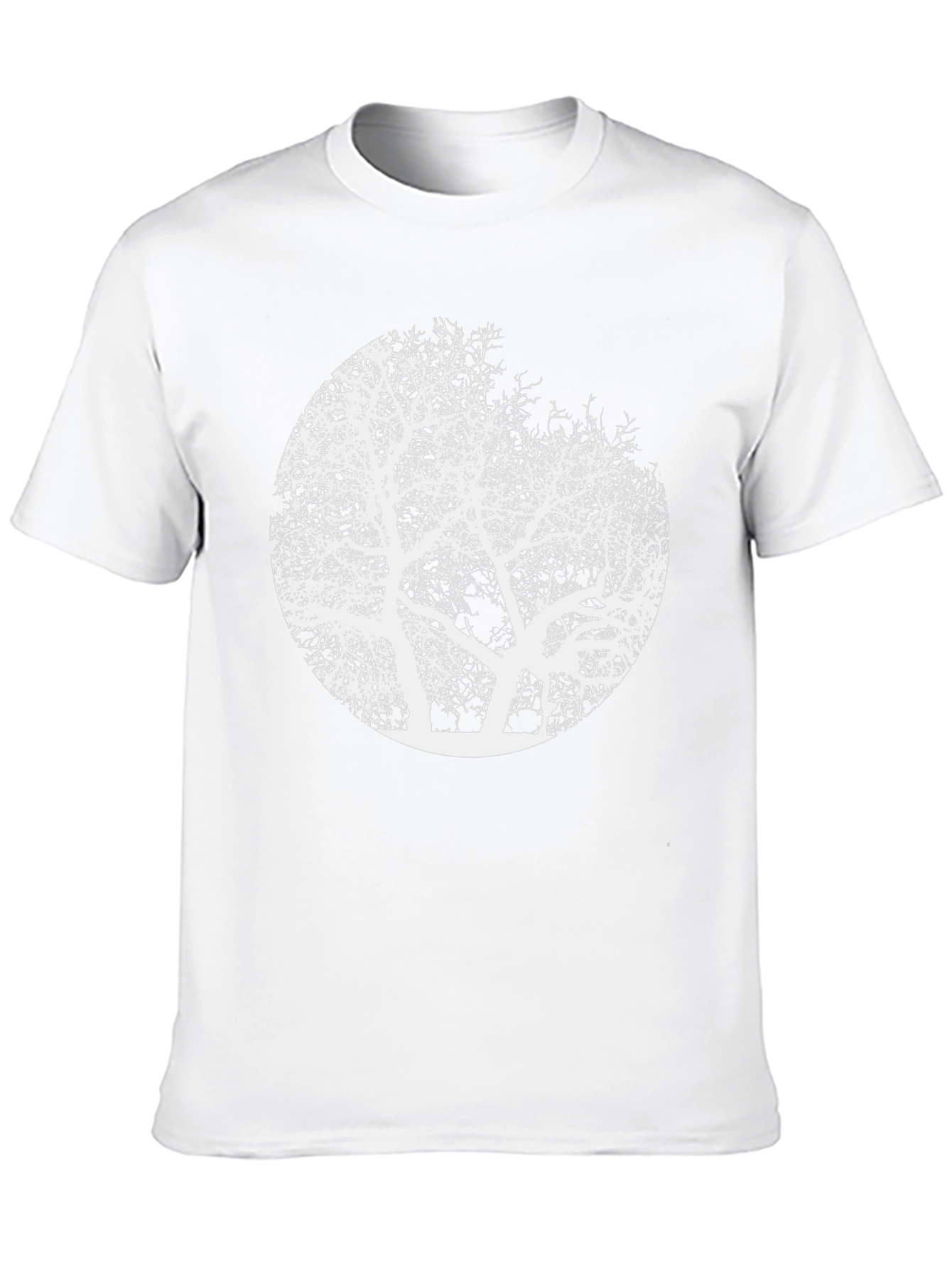 Abstract Tree Graphic Tee - Mens Black T-Shirt