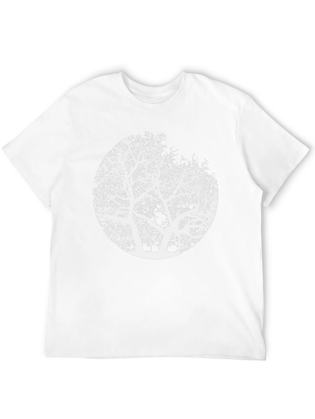 Abstract Tree Graphic Tee - Mens Black T-Shirt