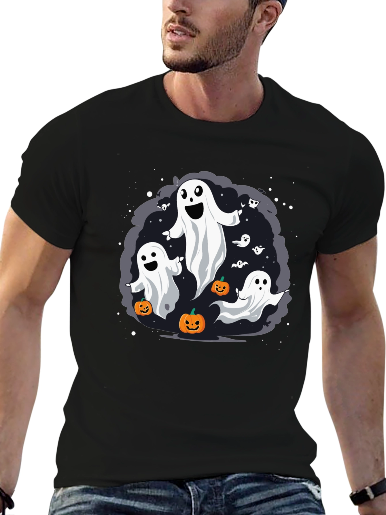 Halloween Ghost T-Shirt - Spooky Season Tee