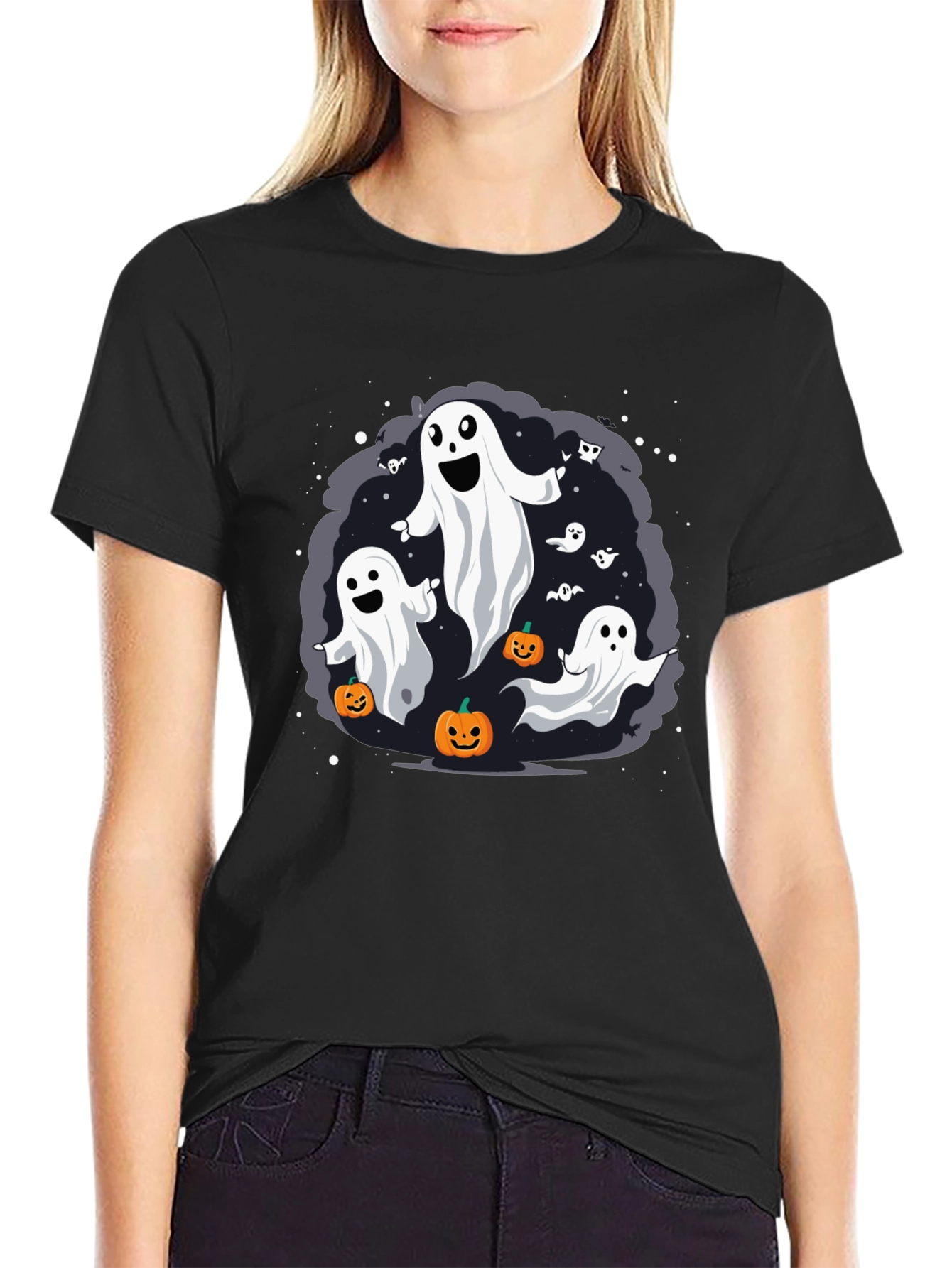 Halloween Ghost T-Shirt - Spooky Season Tee