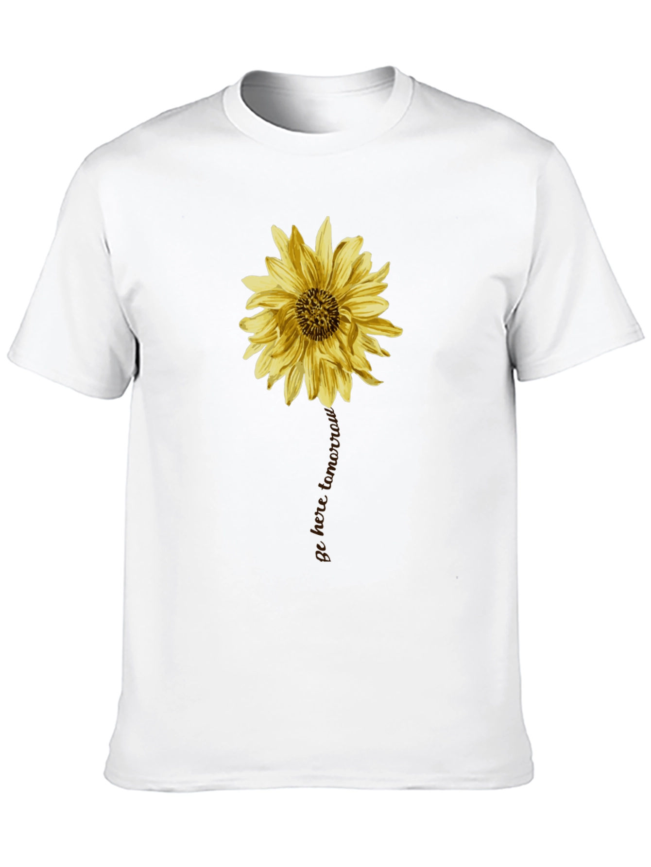 Sunflower Graphic Black T-Shirt for Men