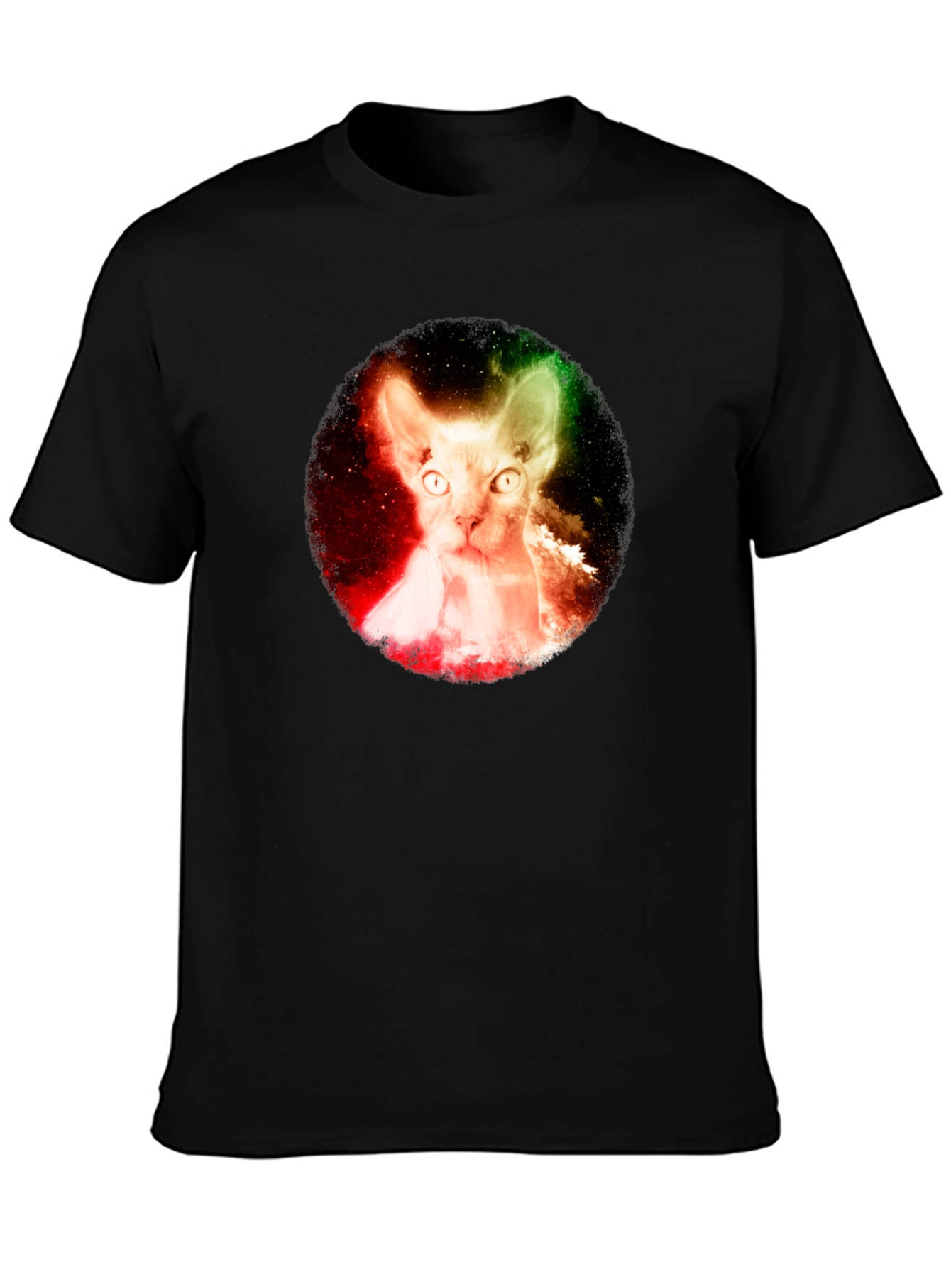 Galaxy Sphynx Cat Graphic Tee - Unisex