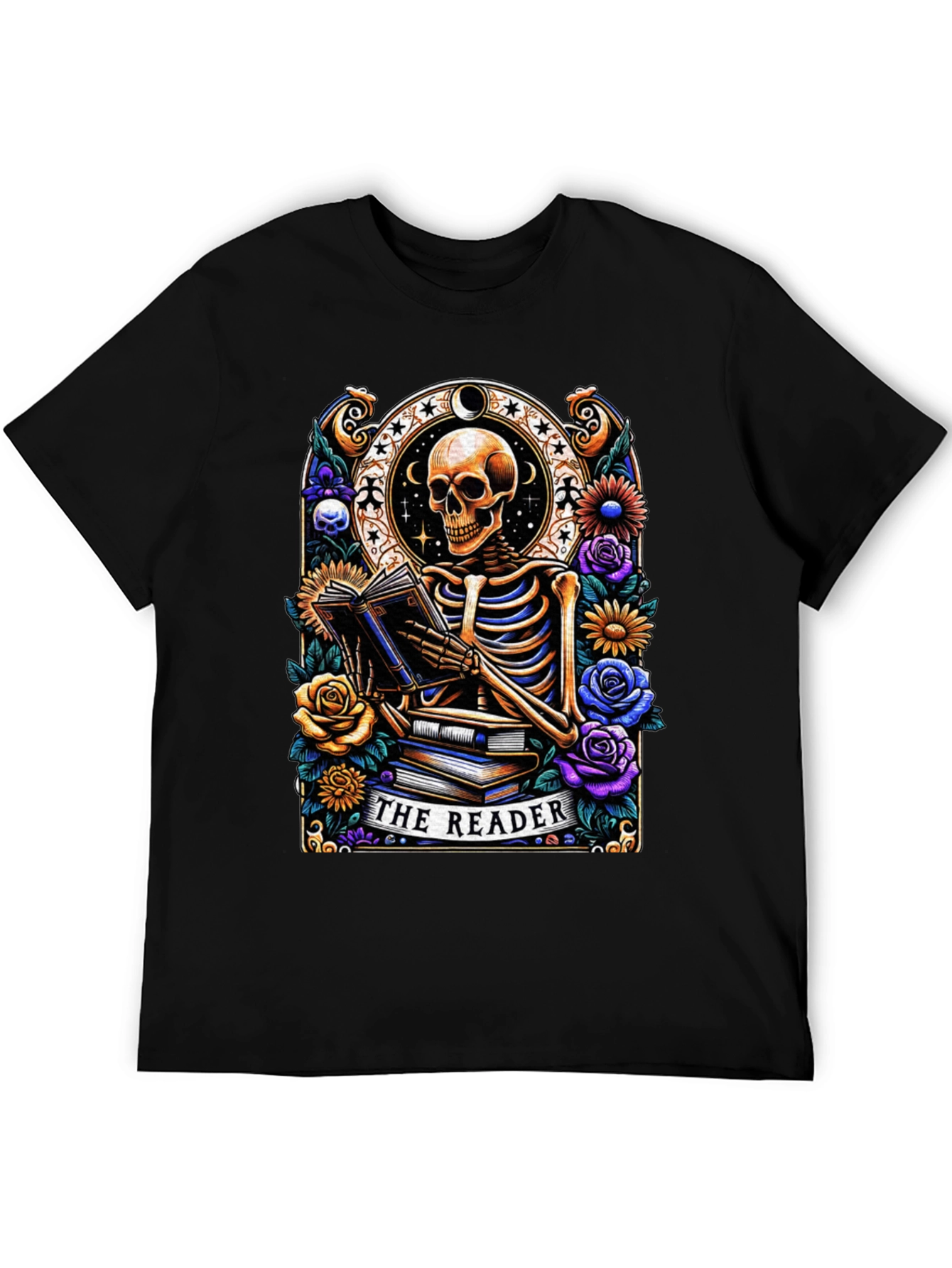 The Reader Skeleton Graphic T-Shirt