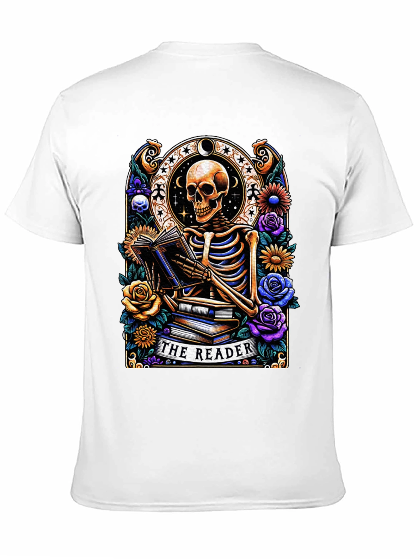 The Reader Skeleton Graphic T-Shirt