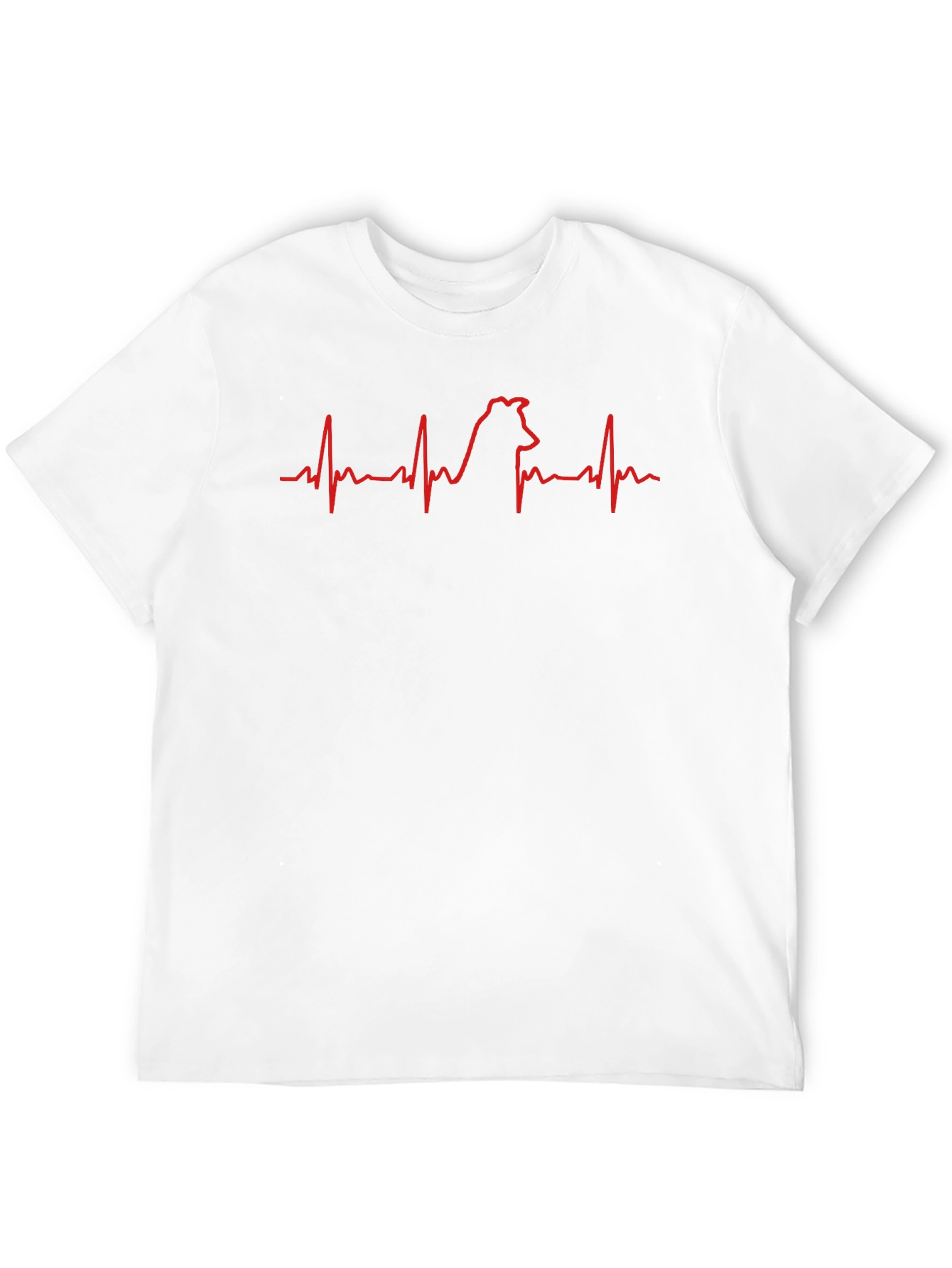 Dog Heartbeat T-Shirt - Cute Pet Lover Tee