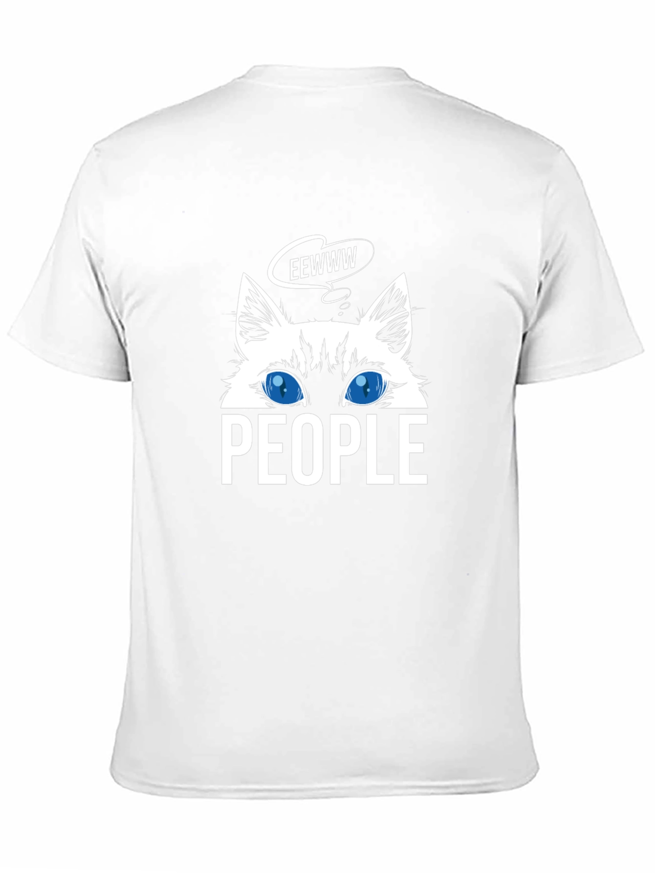 Cat Lover Tee - EEWWW People Black T-Shirt