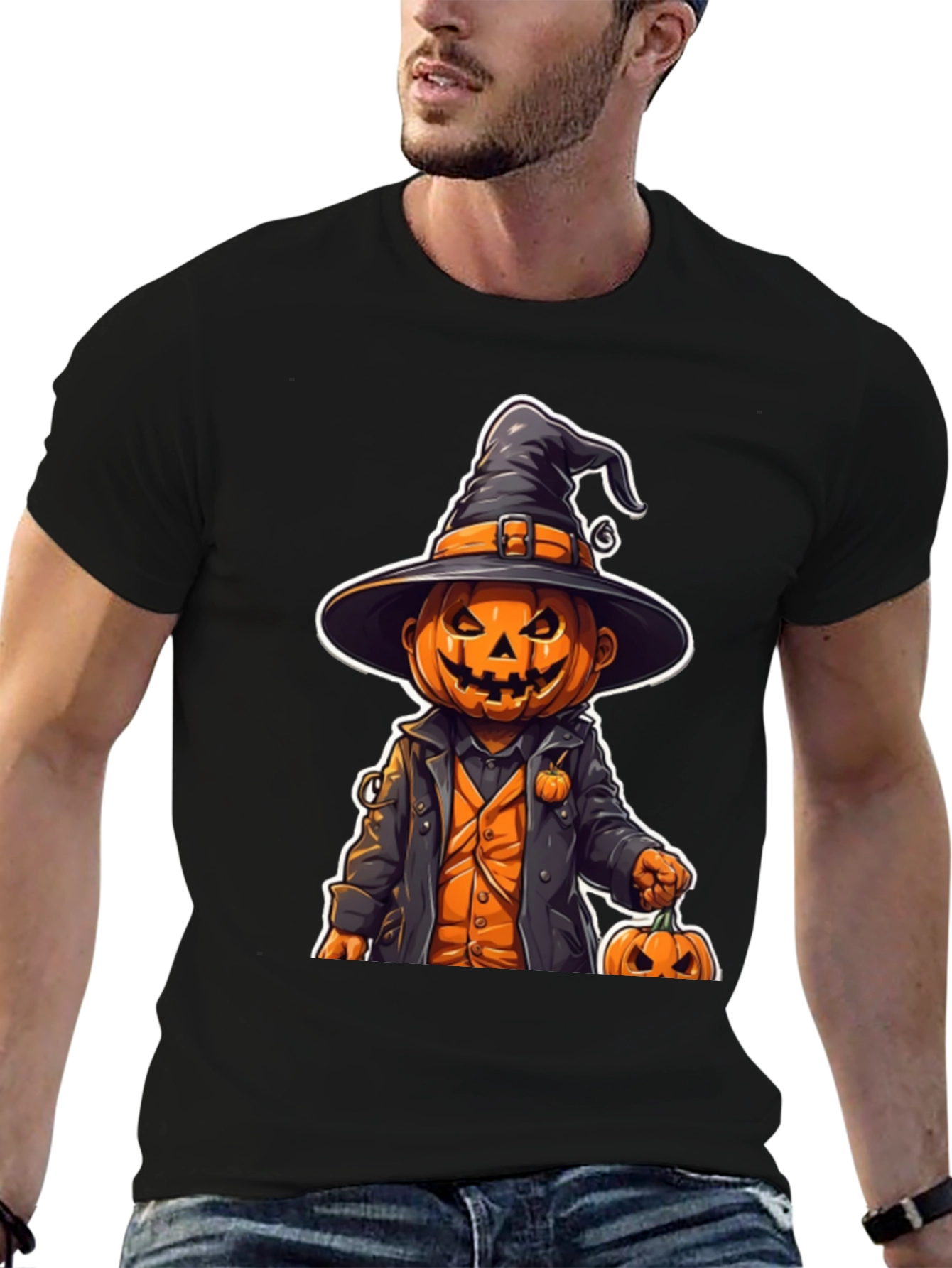 Halloween Pumpkin Witch T-Shirt