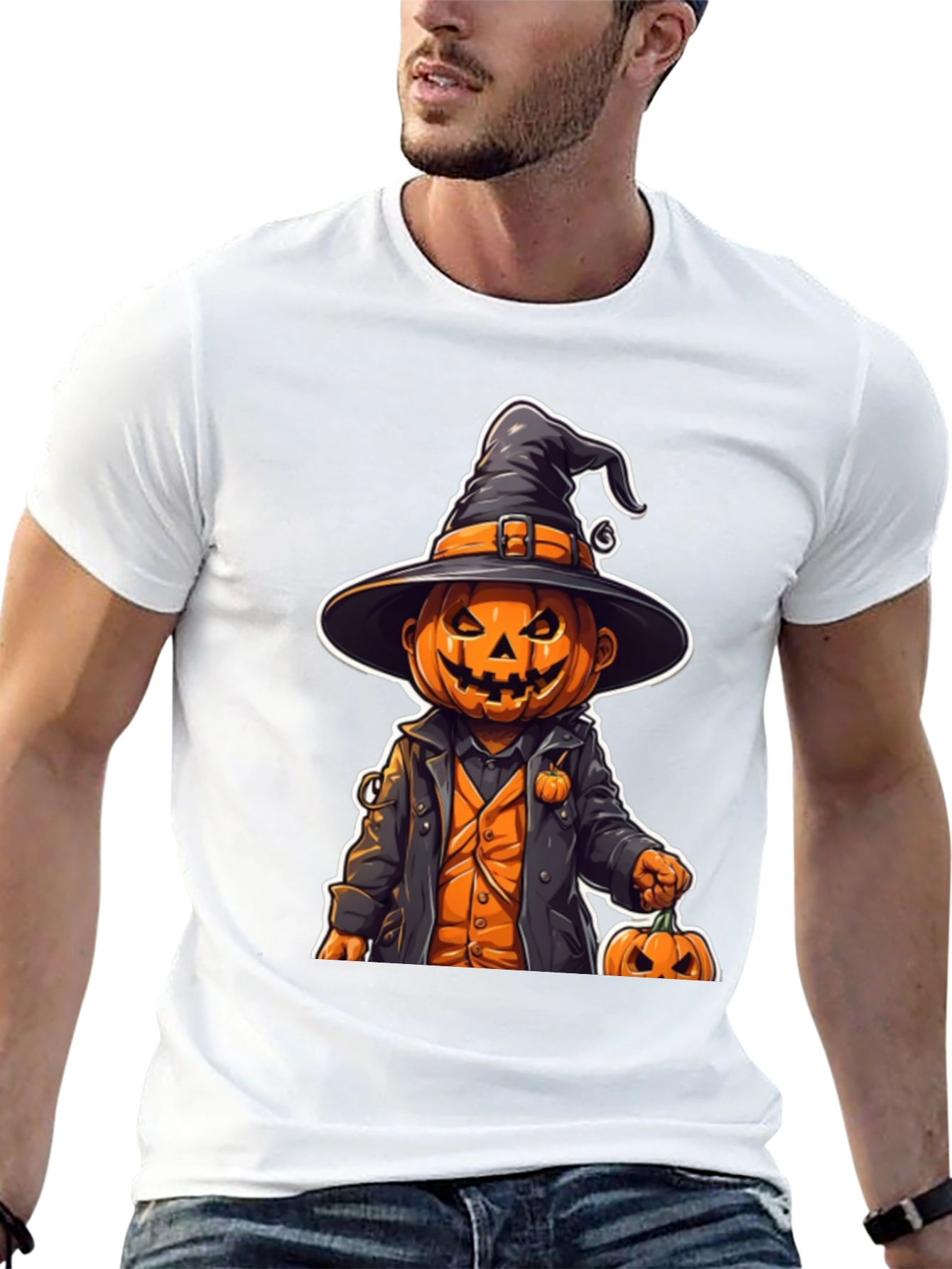 Halloween Pumpkin Witch T-Shirt