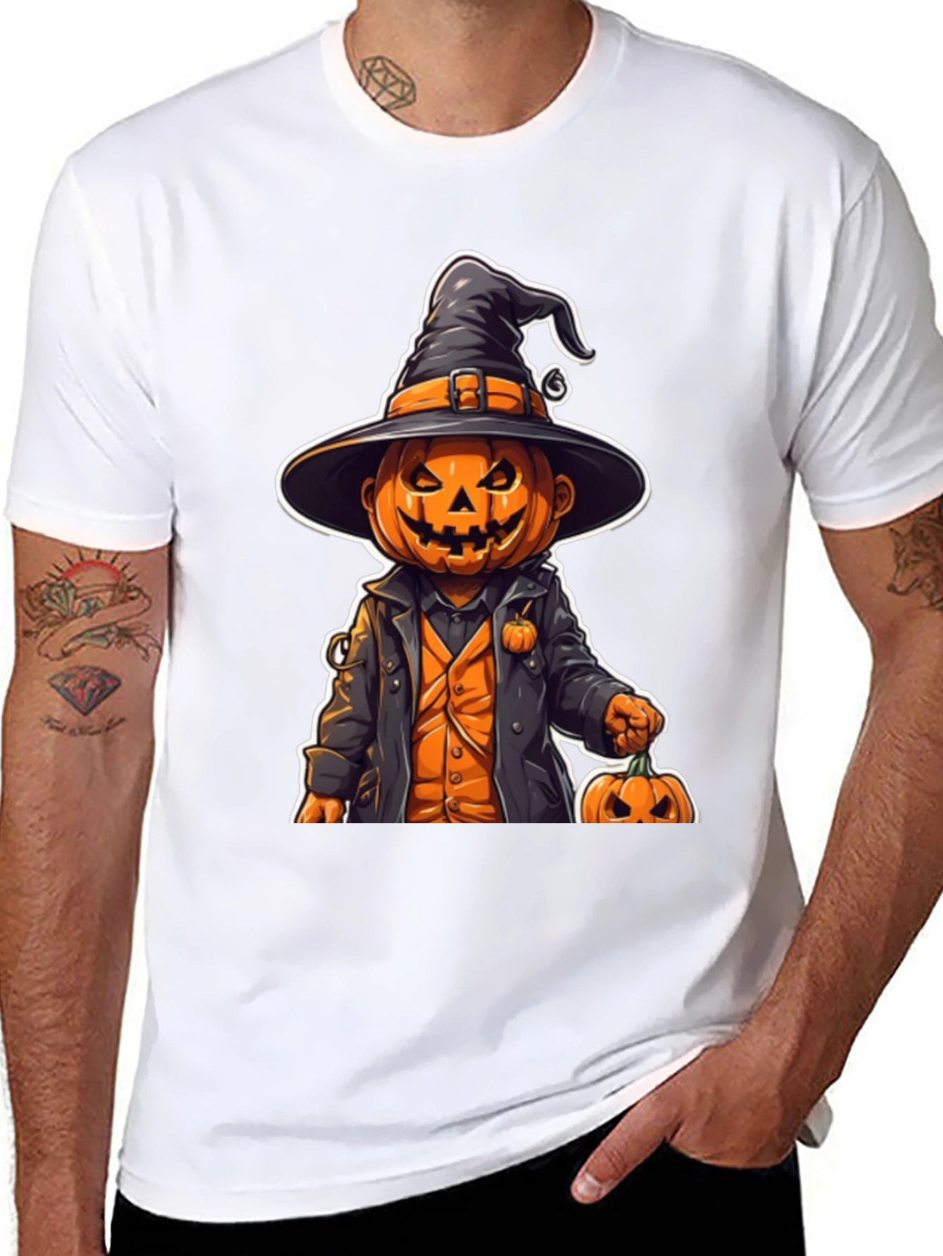 Halloween Pumpkin Witch T-Shirt