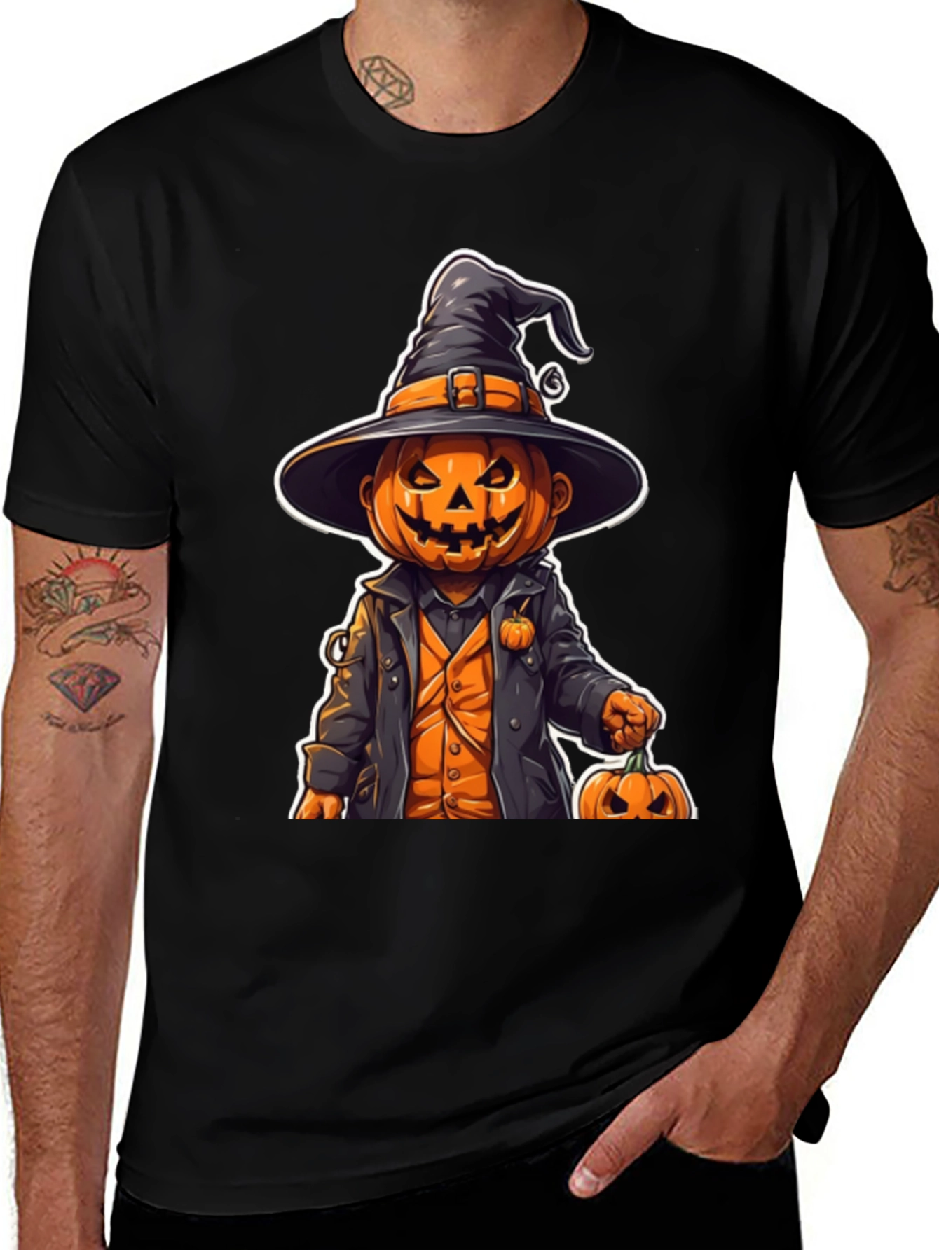 Halloween Pumpkin Witch T-Shirt