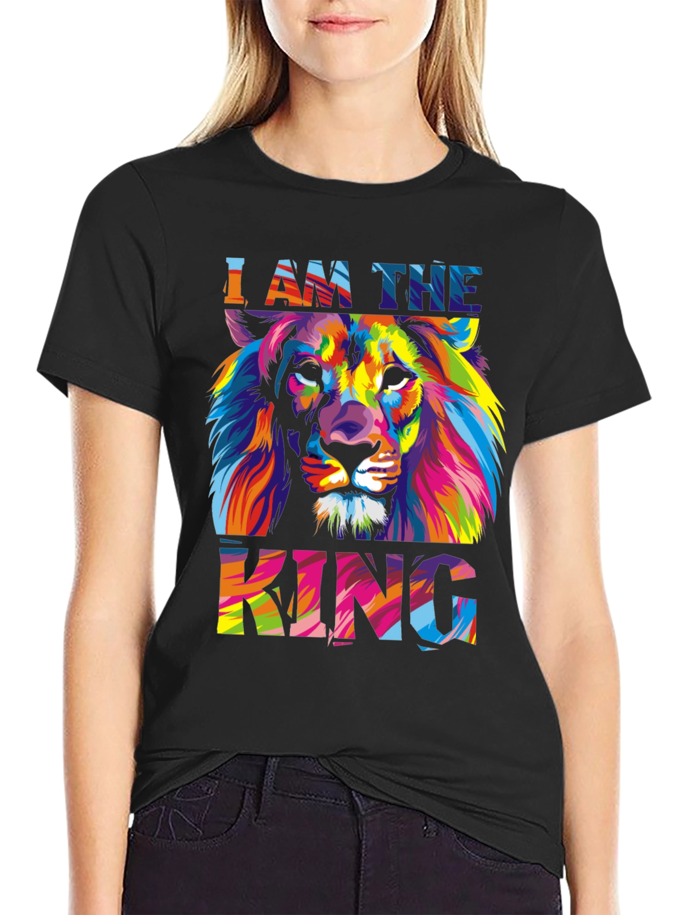 Lion King Graphic Print Mens T-Shirt