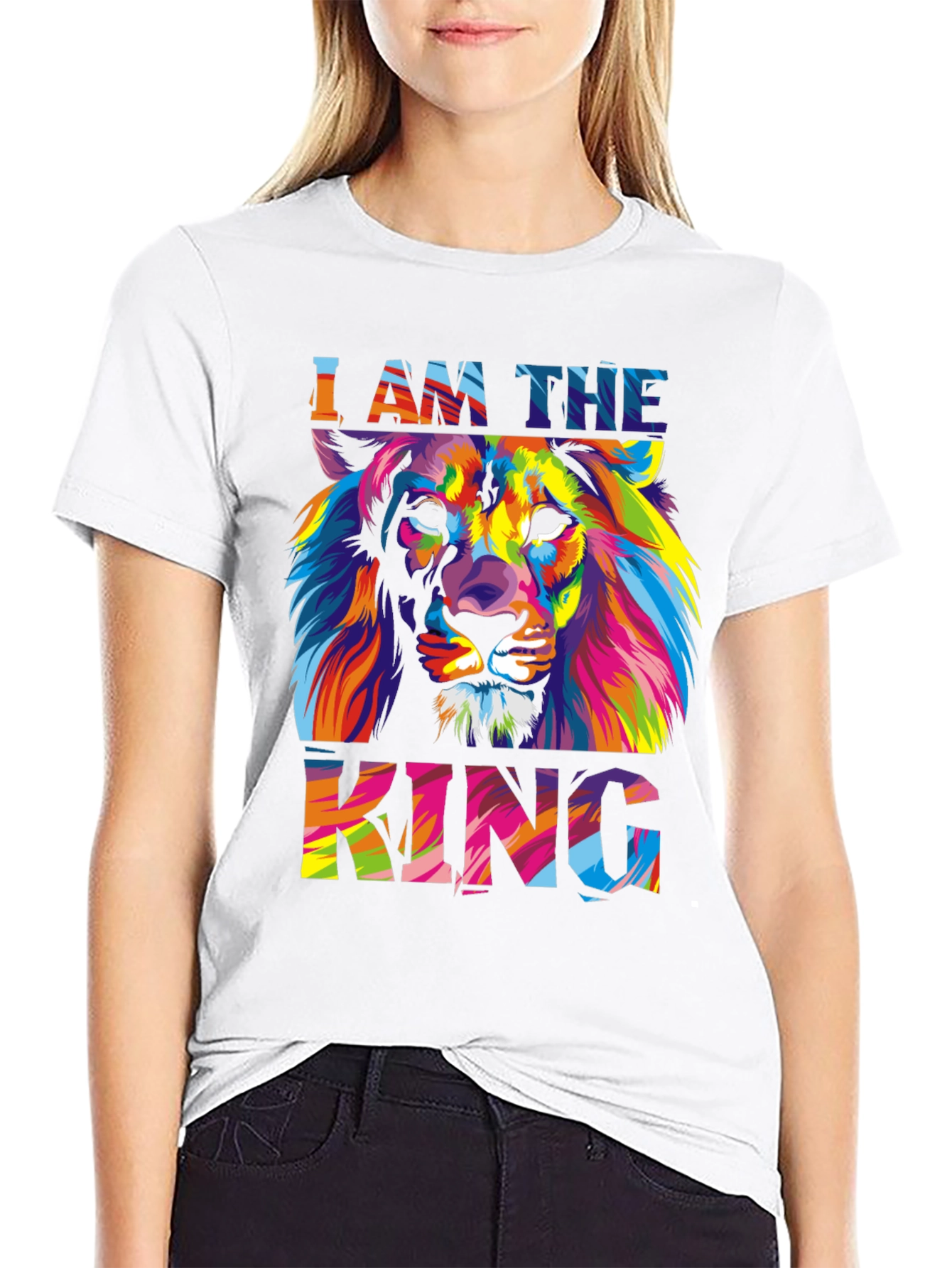 Lion King Graphic Print Mens T-Shirt
