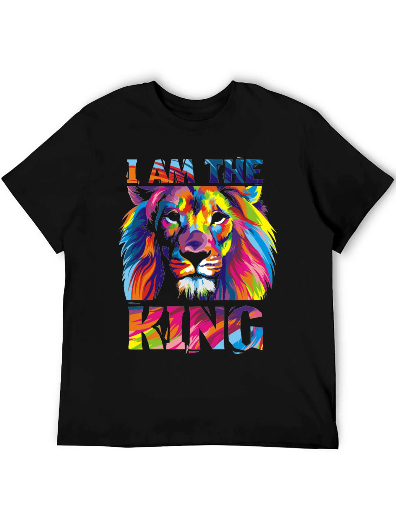 Lion King Graphic Print Mens T-Shirt