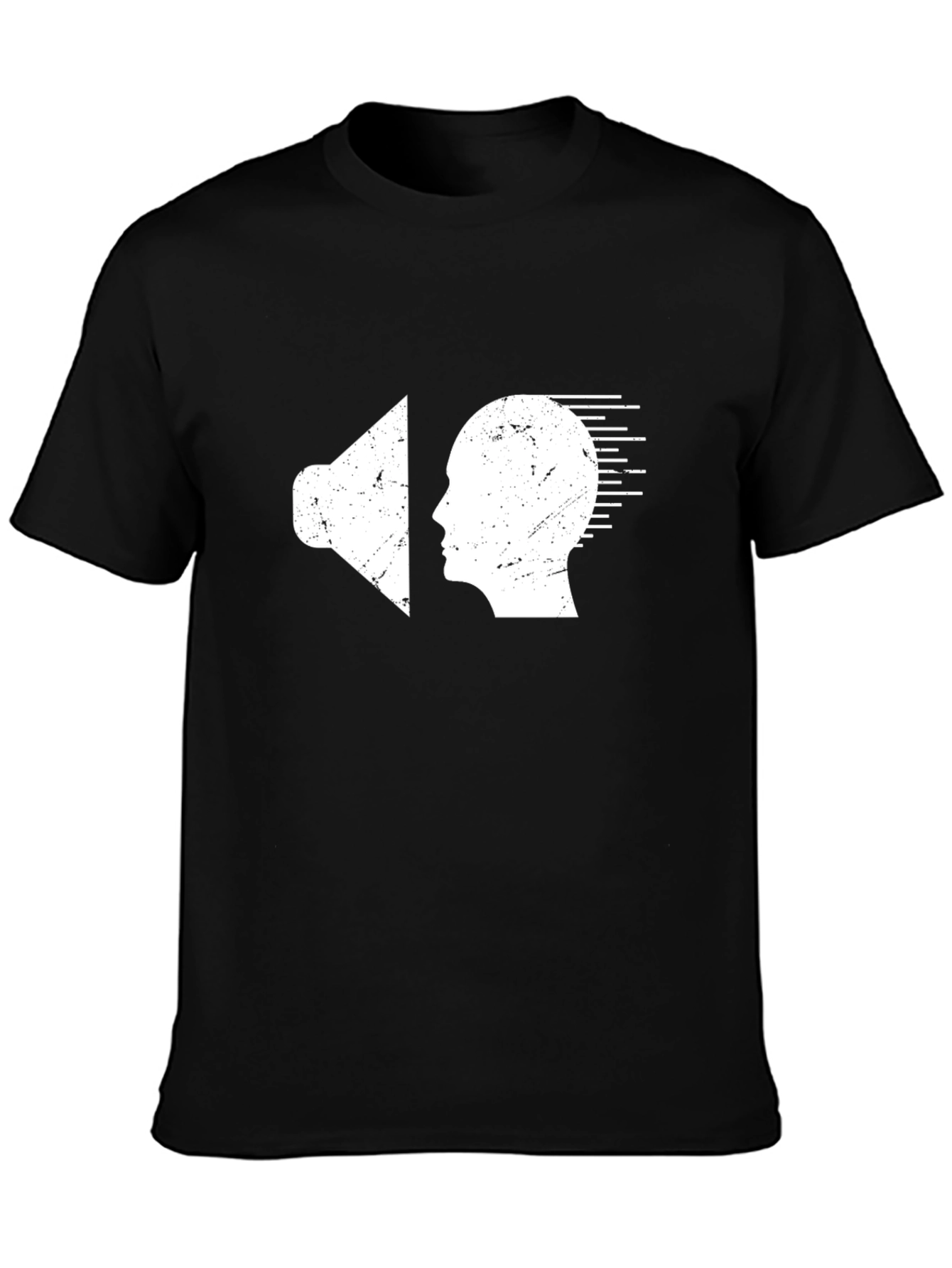 Sound Mind Graphic Tee - Black Cotton T-Shirt