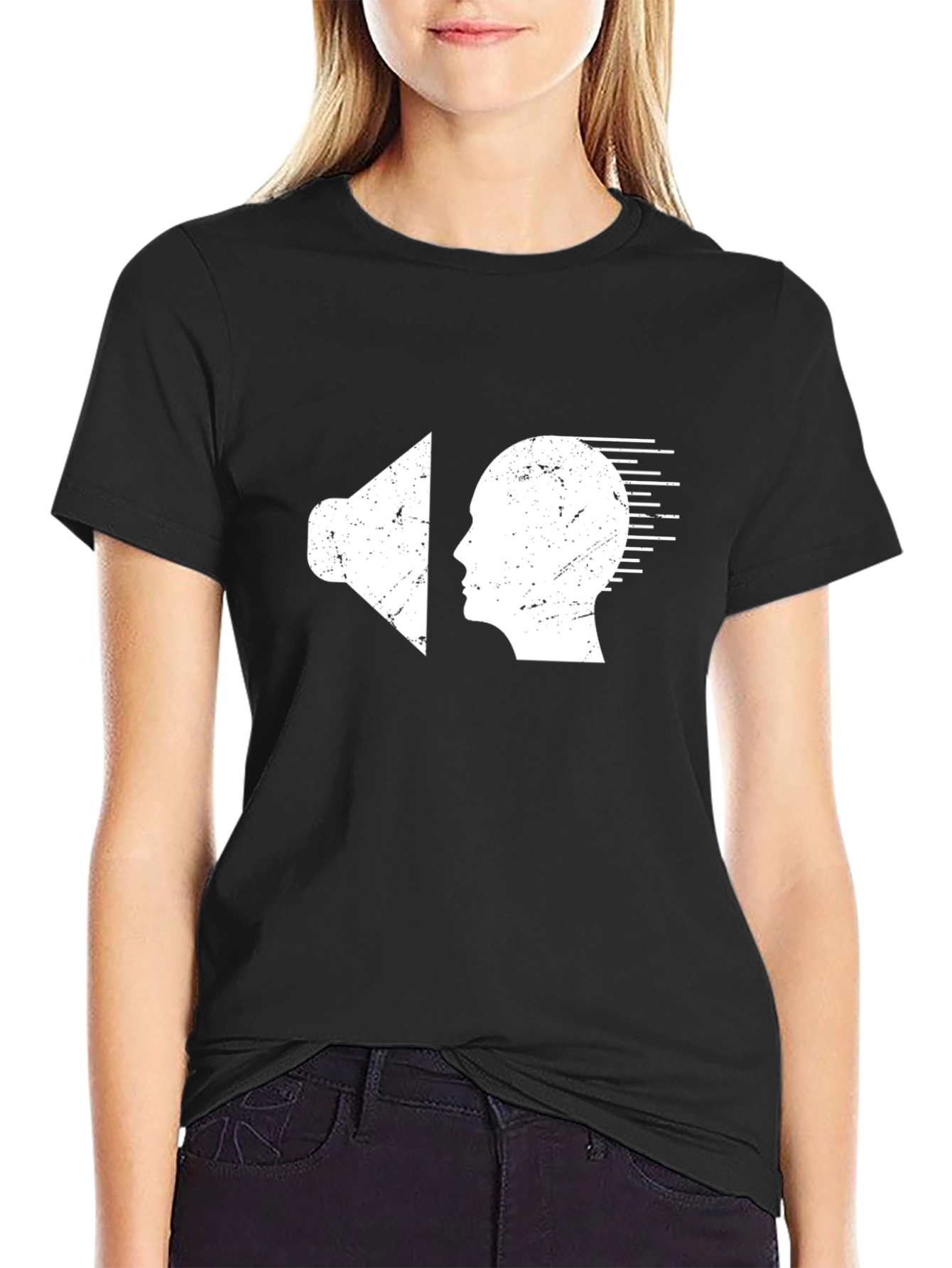 Sound Mind Graphic Tee - Black Cotton T-Shirt