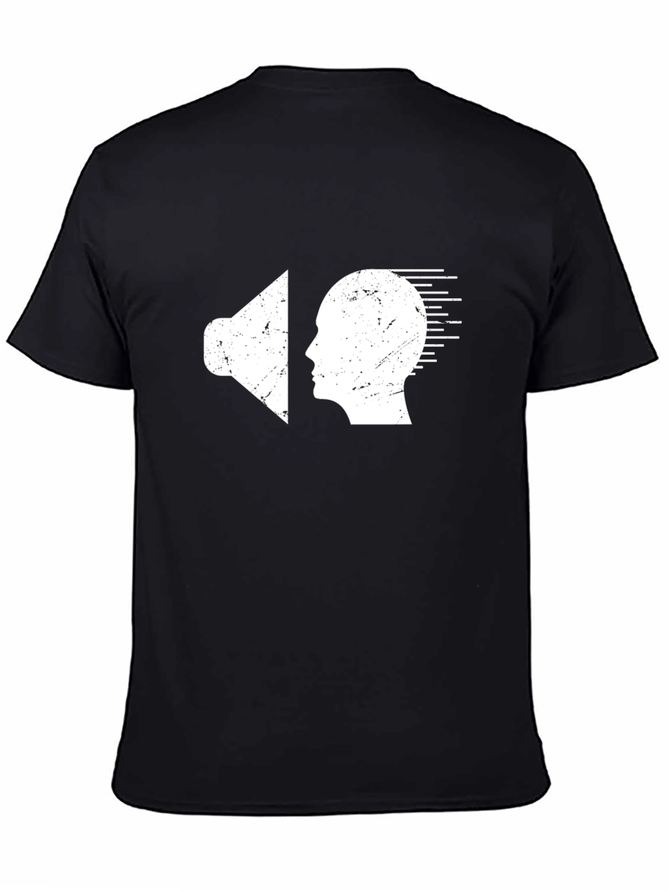 Sound Mind Graphic Tee - Black Cotton T-Shirt