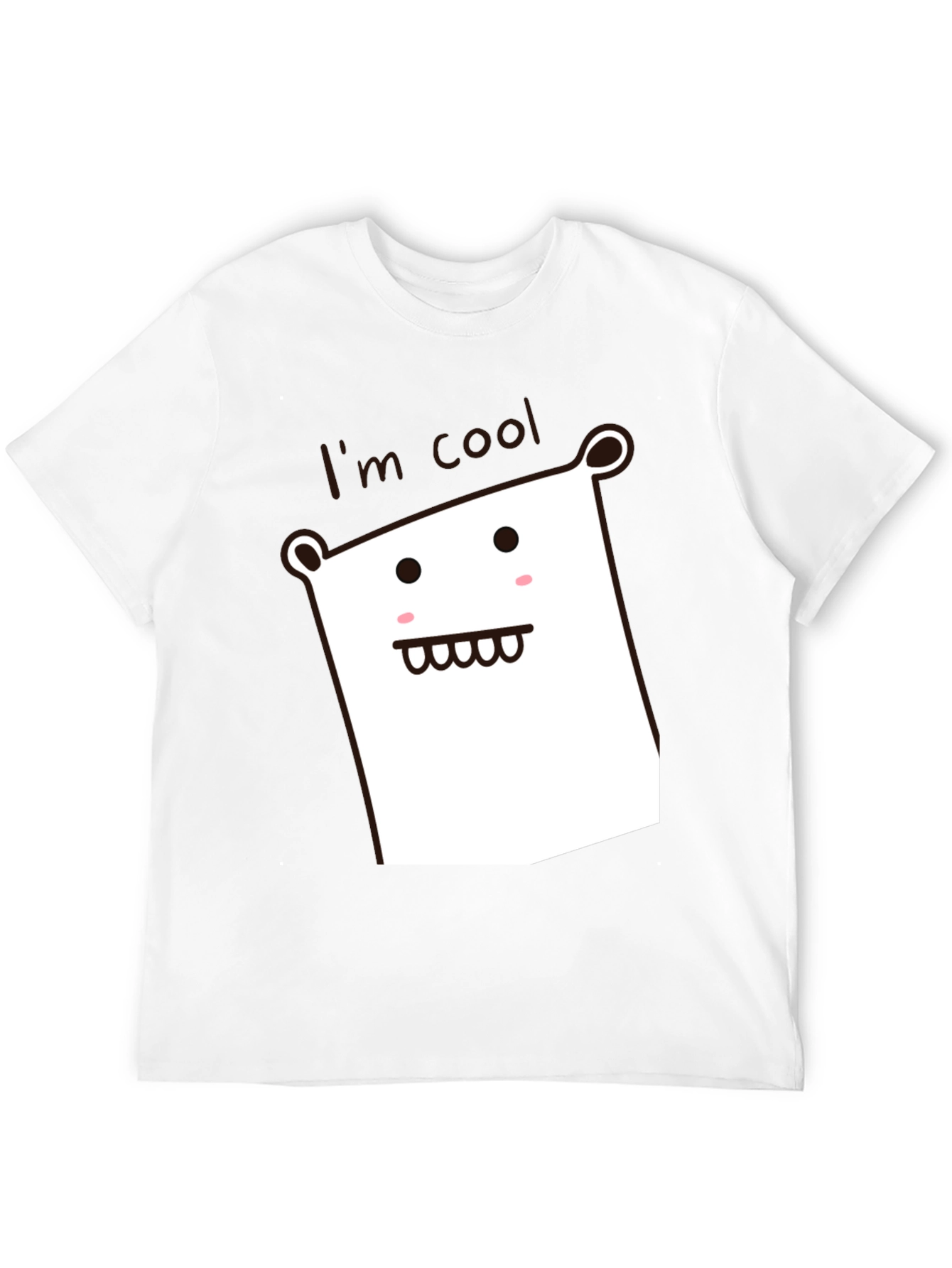 Cool Character Black Cotton Graphic Tee