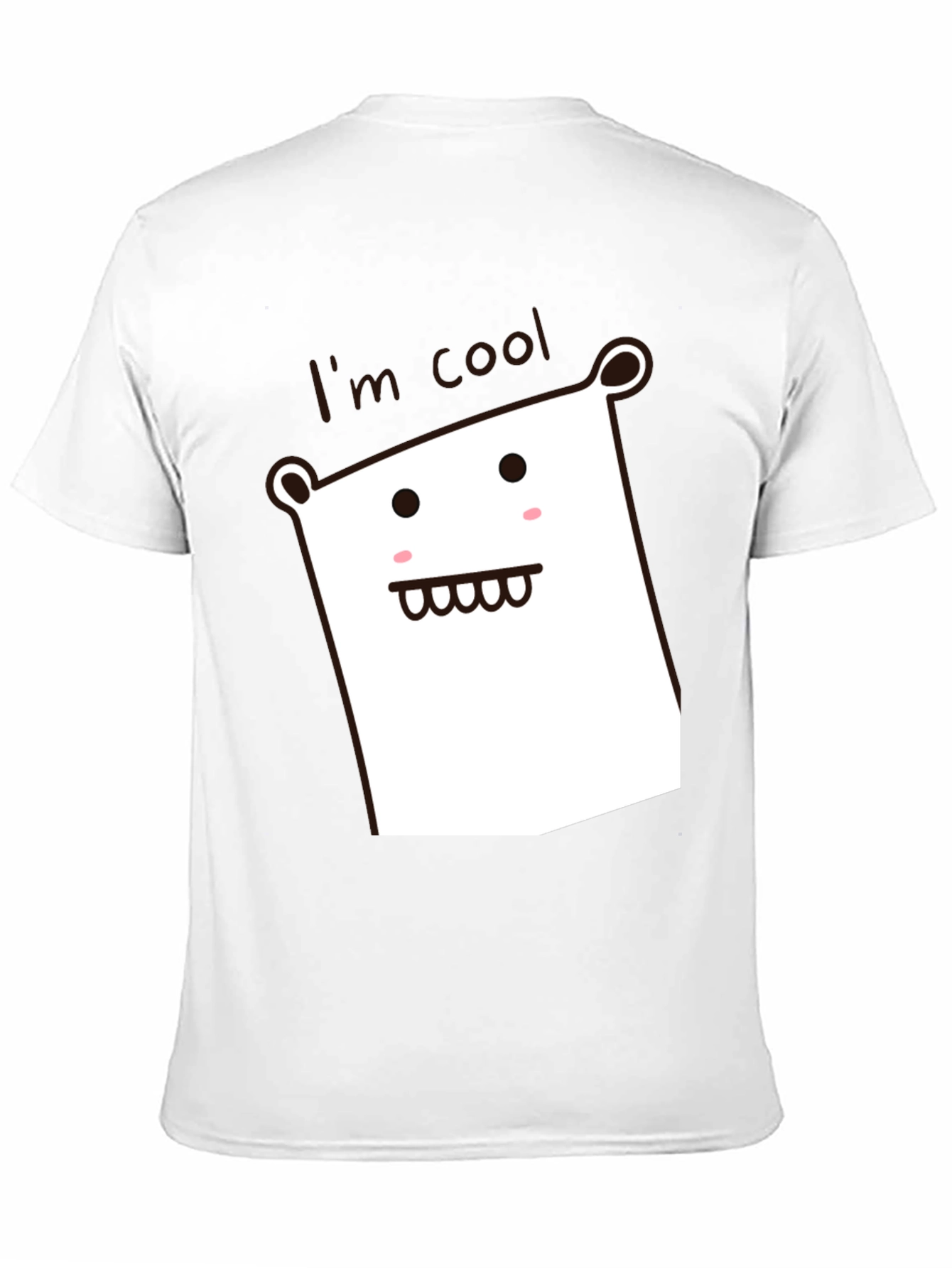 Cool Character Black Cotton Graphic Tee